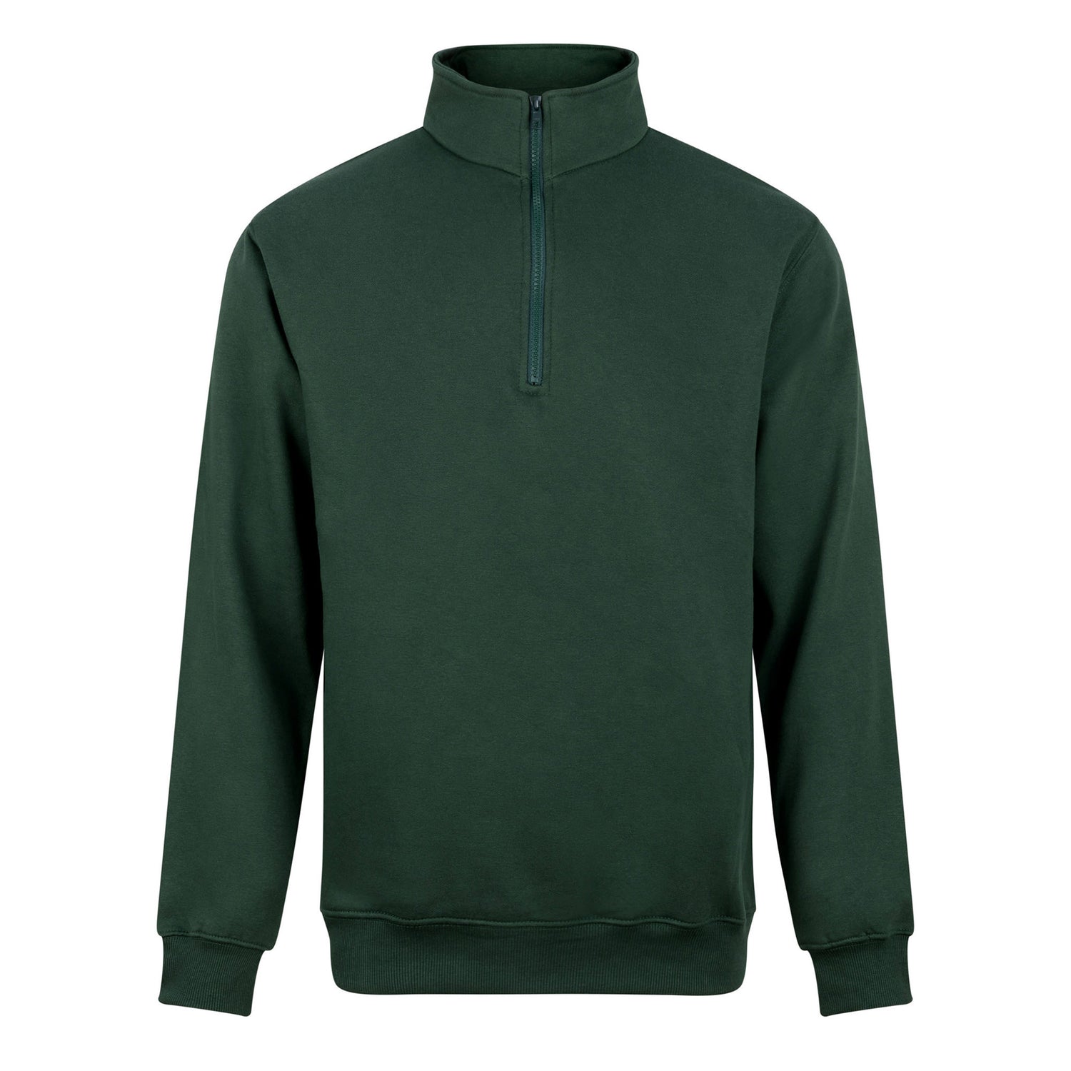 Pro Quarter Neck Zip Sweatshirt | BOTTLE GREEN