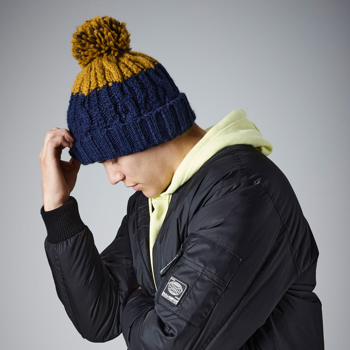 Apres Beanie | LIGHT GREY/CITRON