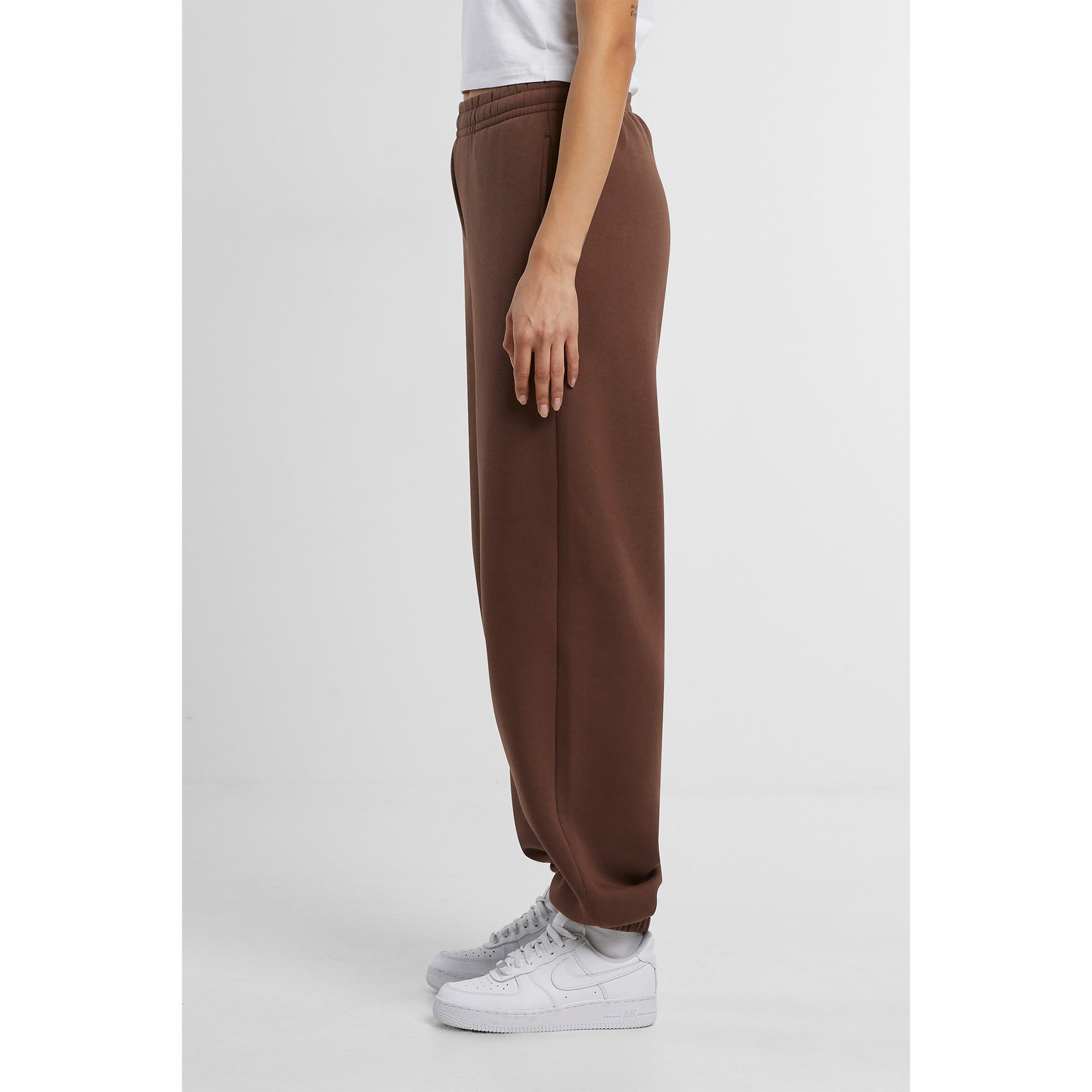 Womens Fluffy Sweatpants | CHOCOLATE BROWN
