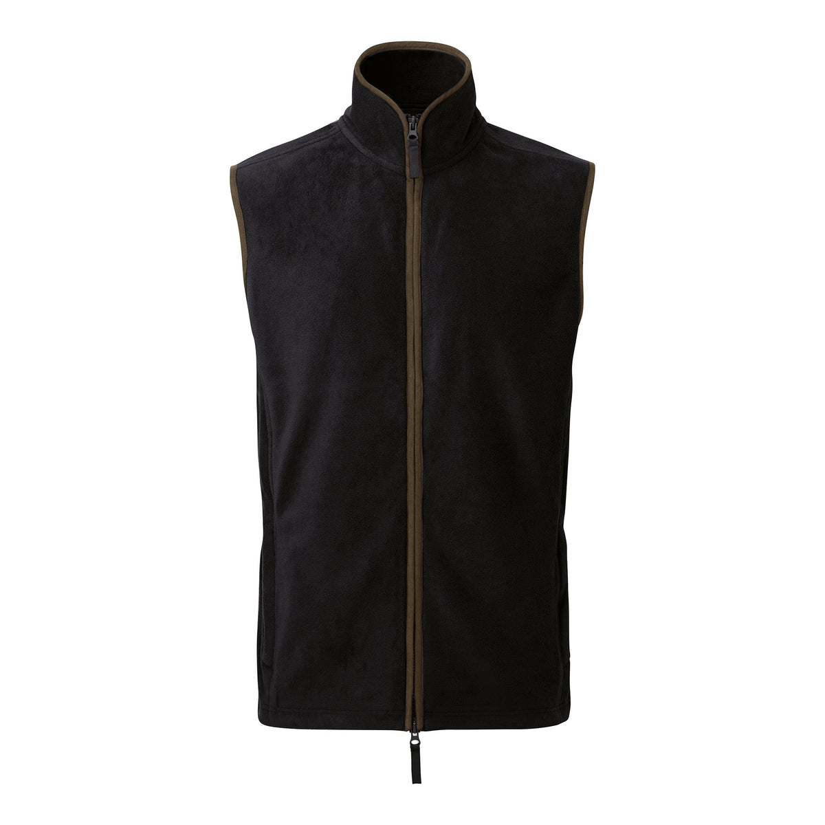 Artisan Fleece Gilet | BLACK/BROWN