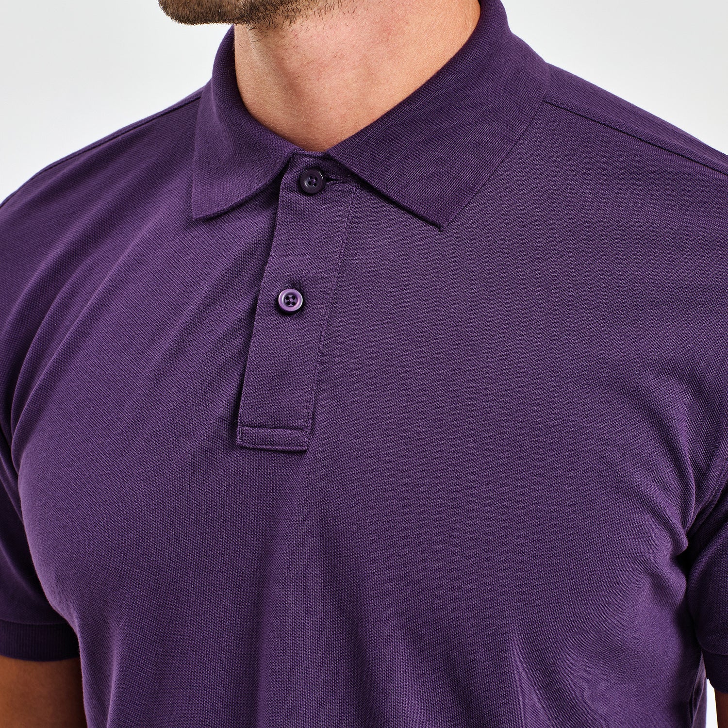 Mens Polycotton Blend Polo | PURPLE
