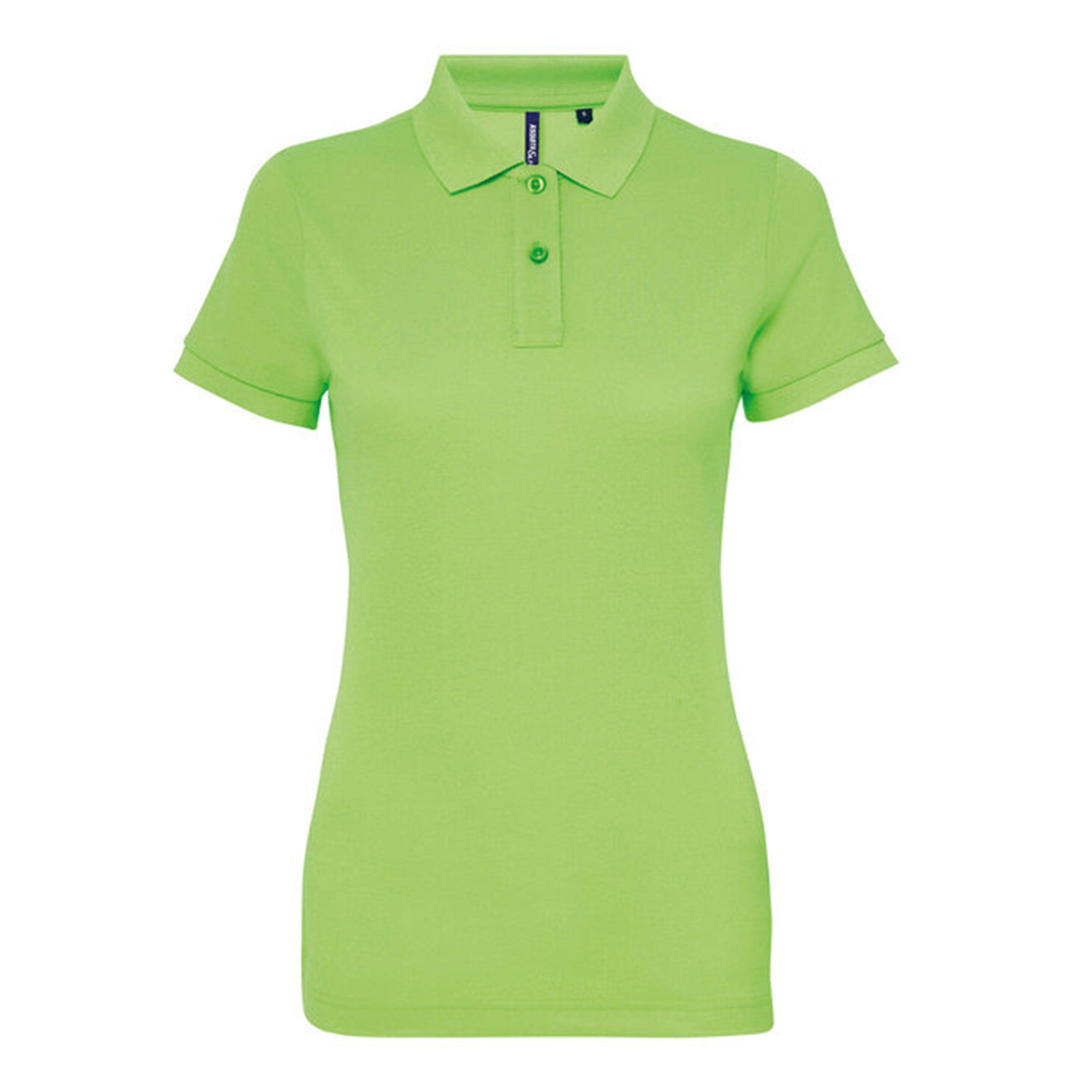 Womens Polycotton Blend Polo | NEON GREEN