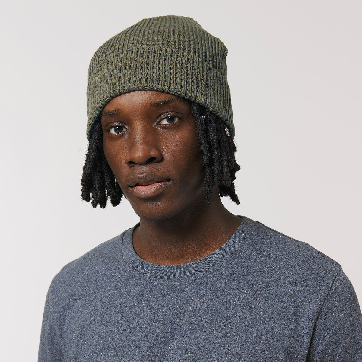 Fisherman beanie in unisex fit | KHAKI