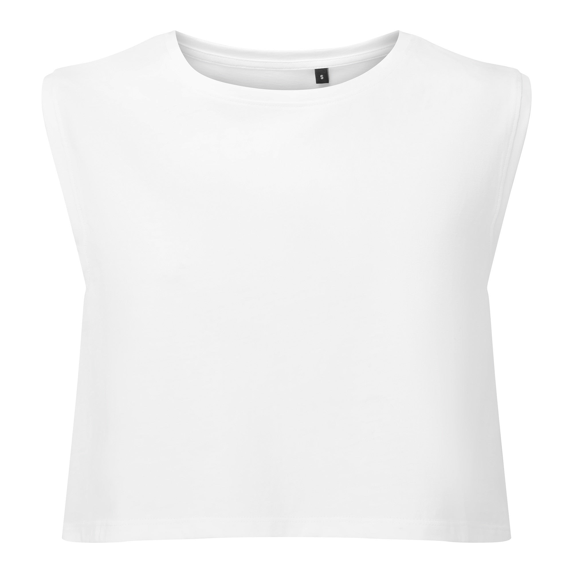 Womens TriDri Organic Crop Tank | WHITE
