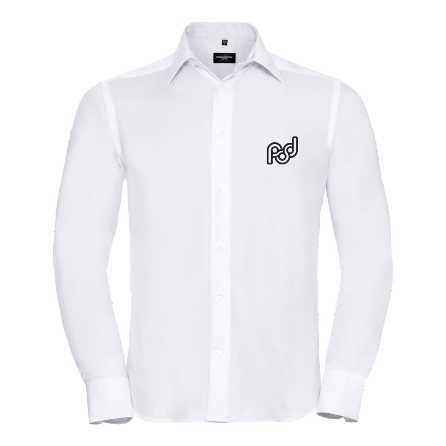 Pod Mens Long Sleeve Tailored Non Iron Shirt | WHITE