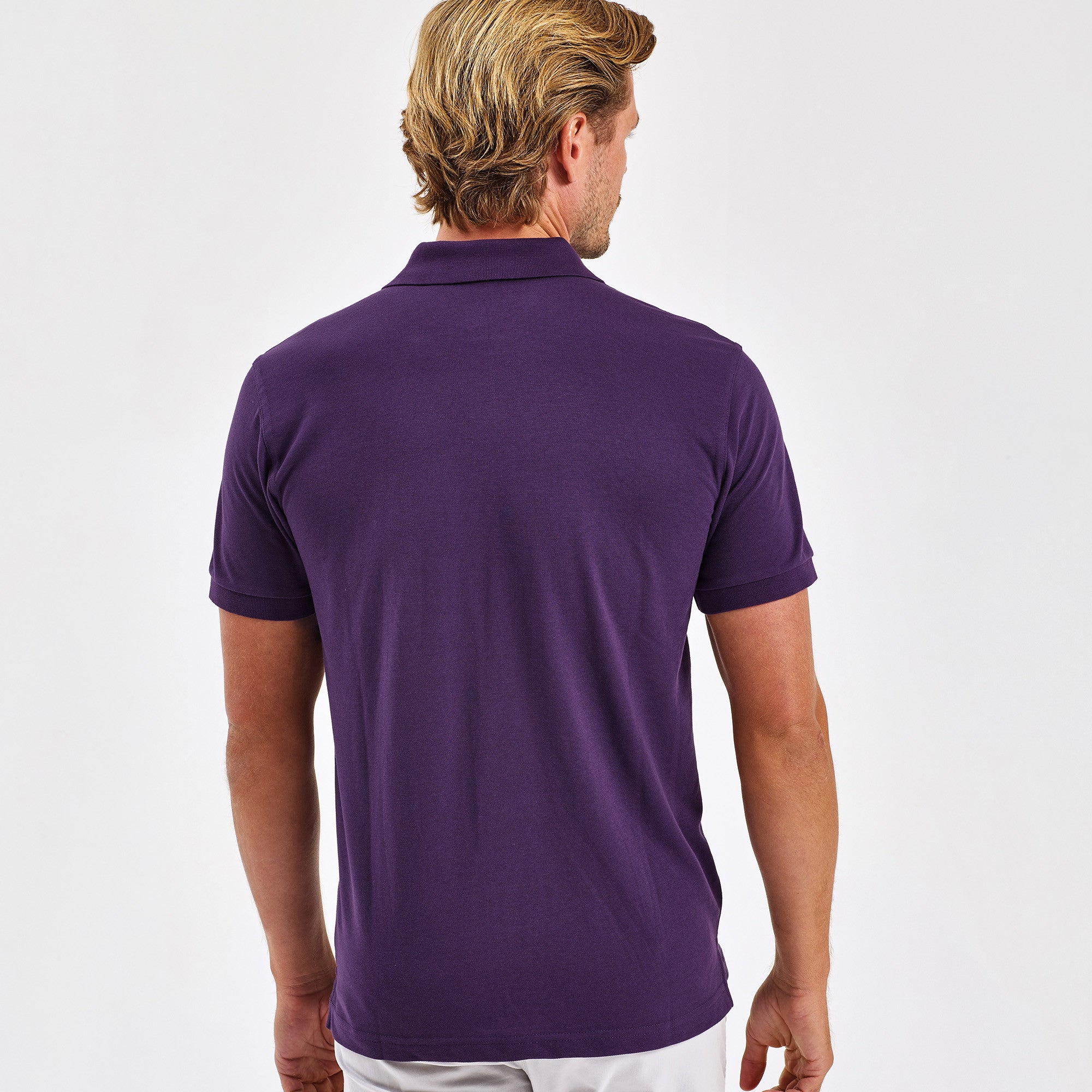 Mens Polycotton Blend Polo | CHERRY RED