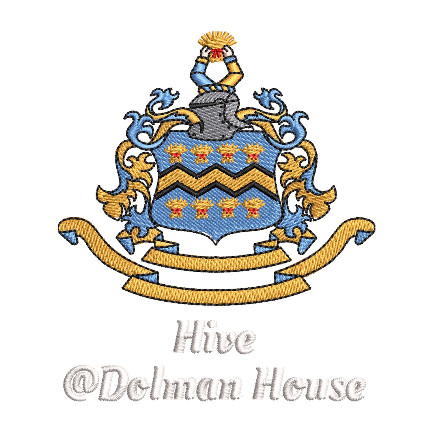 Pocklington Varsity Hoodie - Hive at Dolman | NEW FRENCH NAVY/SKY BLUE