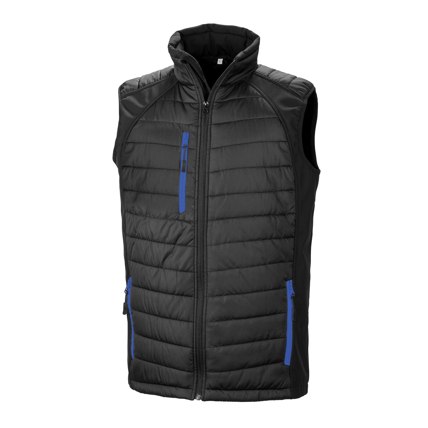 Compass Padded Gilet | BLACK/ROYAL