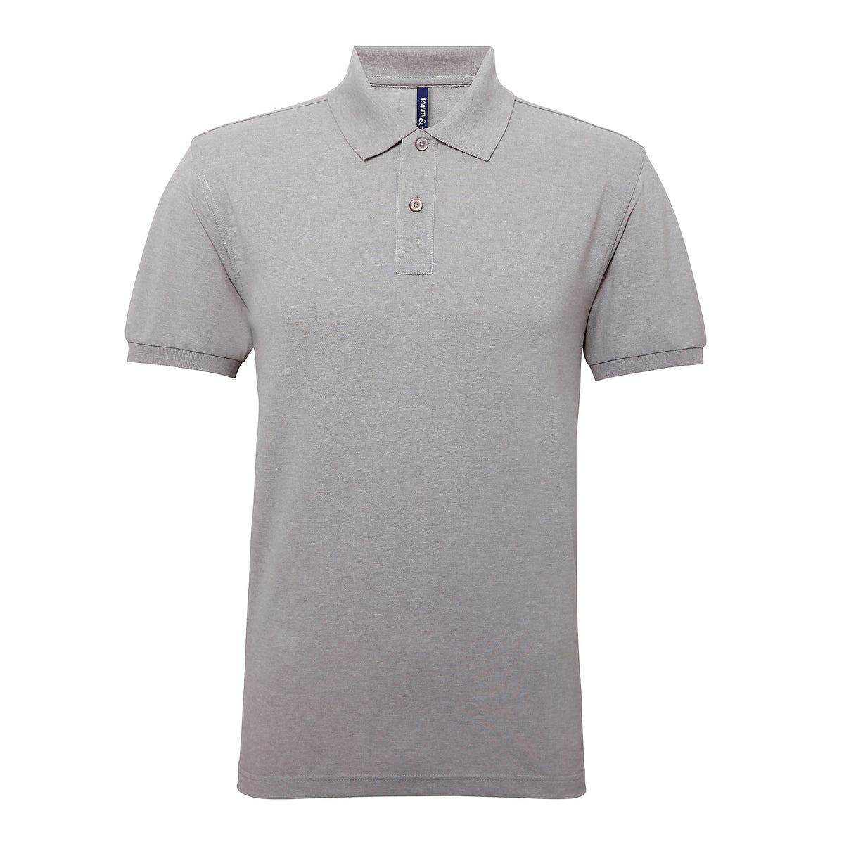Mens Polycotton Blend Polo | HEATHER GREY