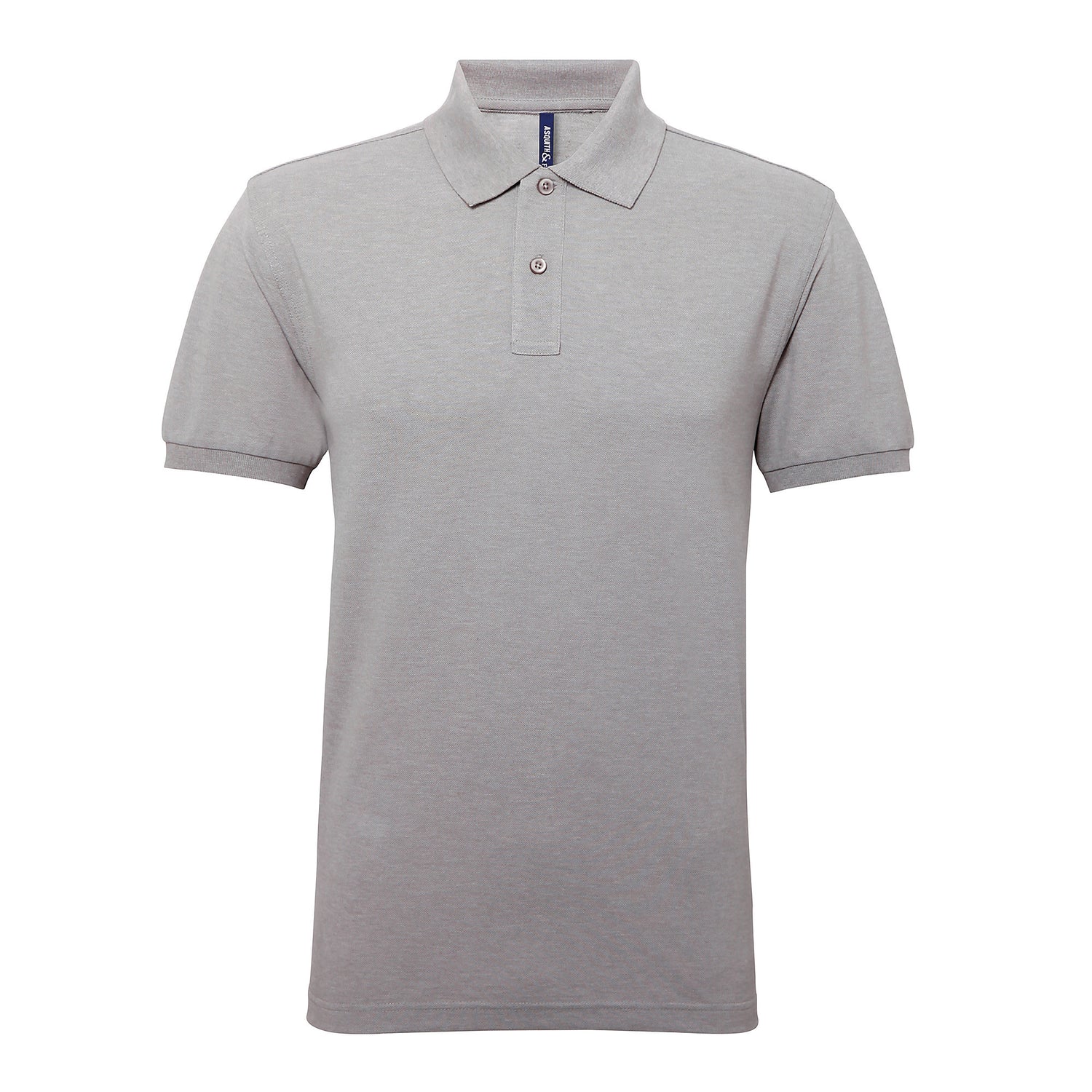 Mens Polycotton Blend Polo | HEATHER GREY