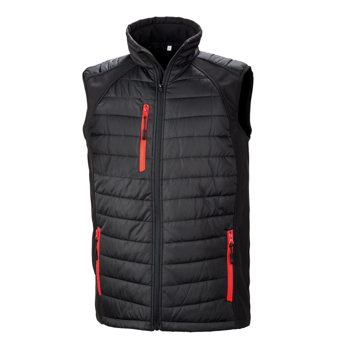 Compass Padded Gilet | BLACK/RED