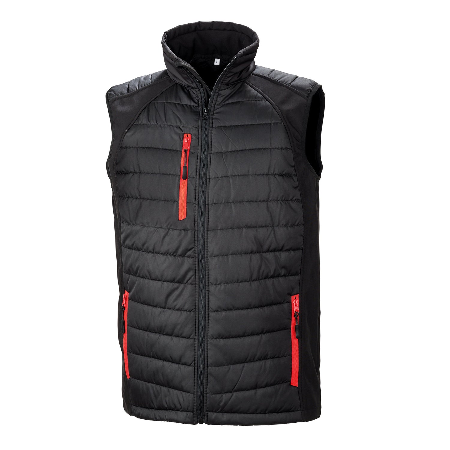Compass Padded Gilet | BLACK/RED