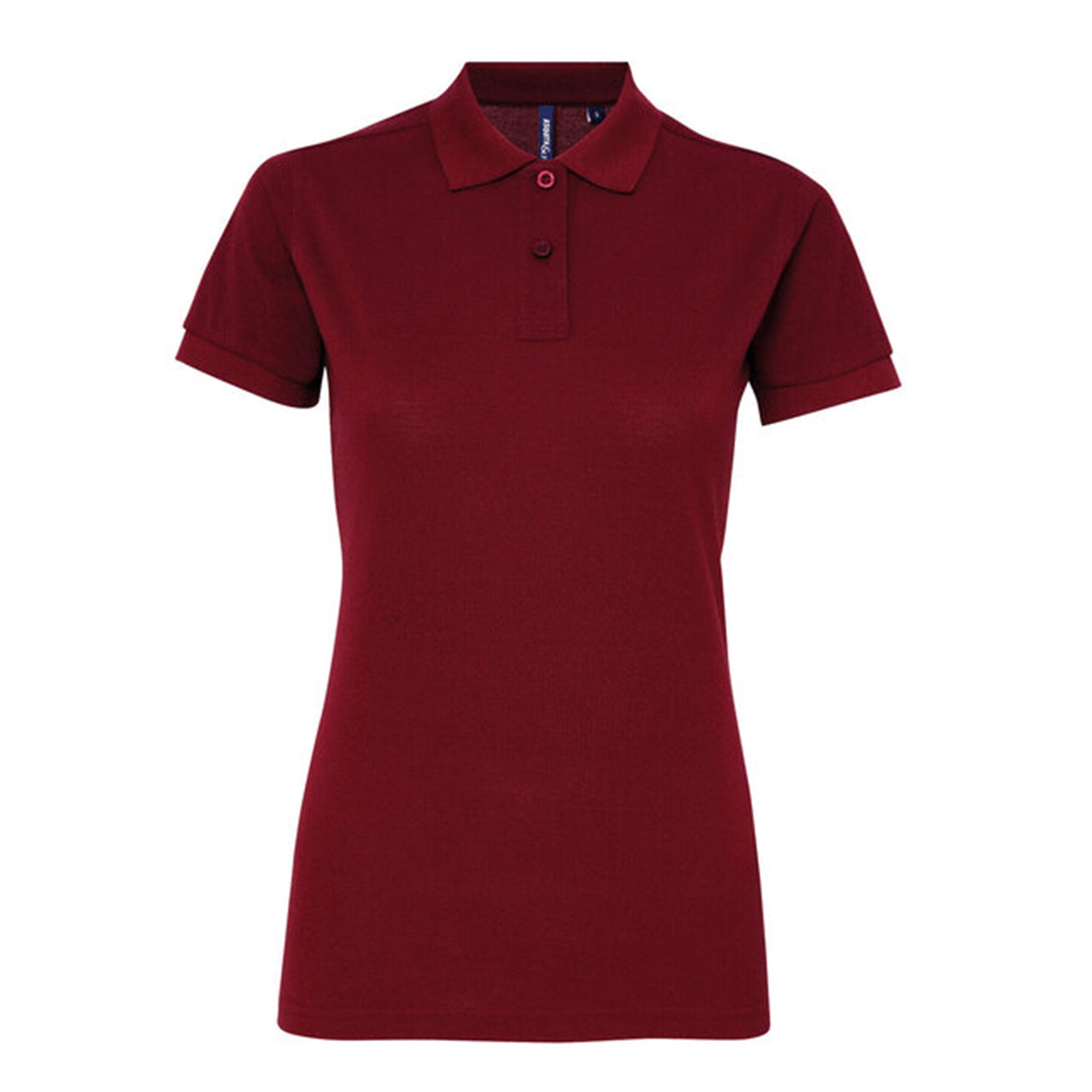 Womens Polycotton Blend Polo | BURGUNDY
