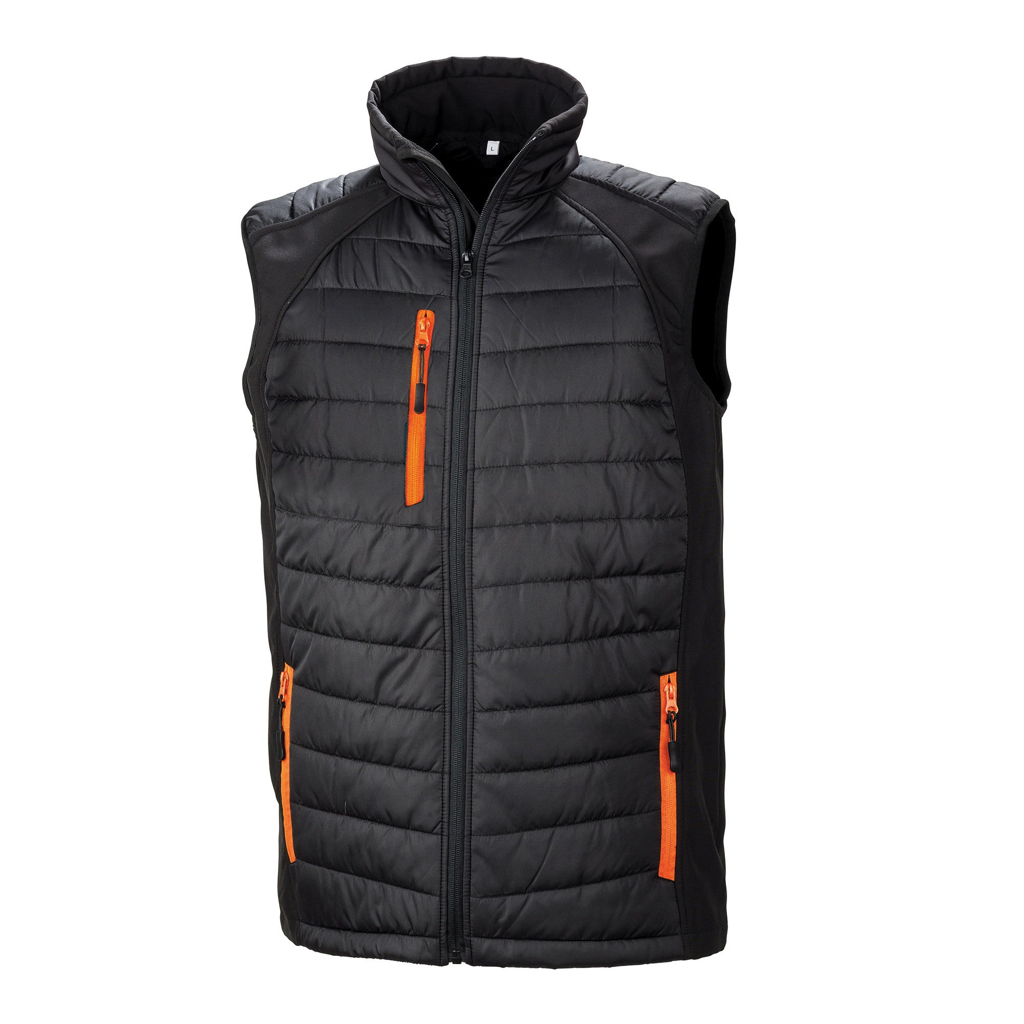 Compass Padded Gilet | BLACK/ORANGE