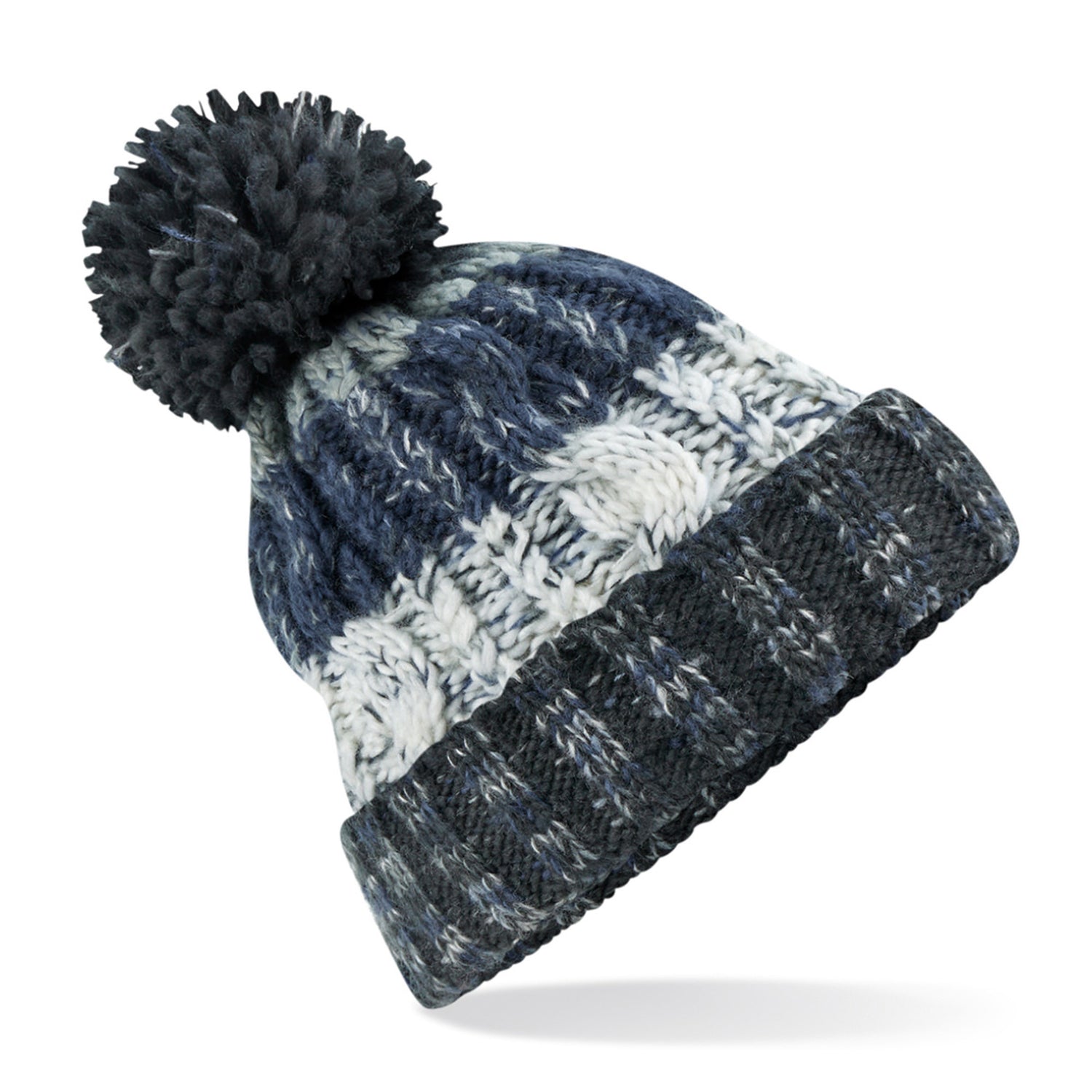 Corkscrew Pom Pom Beanie | ARCTIC DAWN
