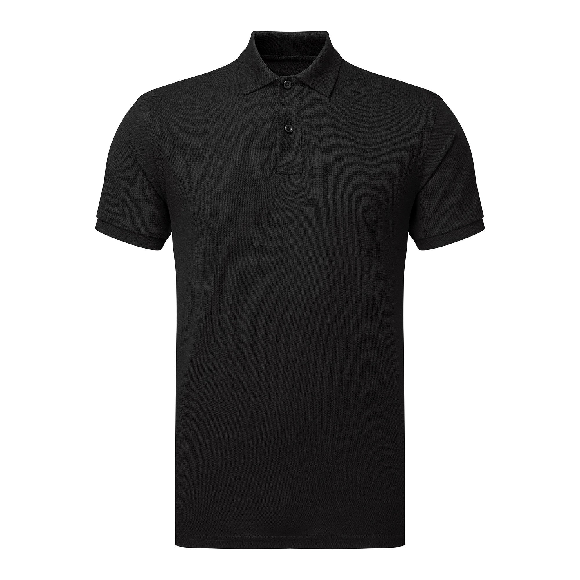 Mens Polycotton Blend Polo | BLACK