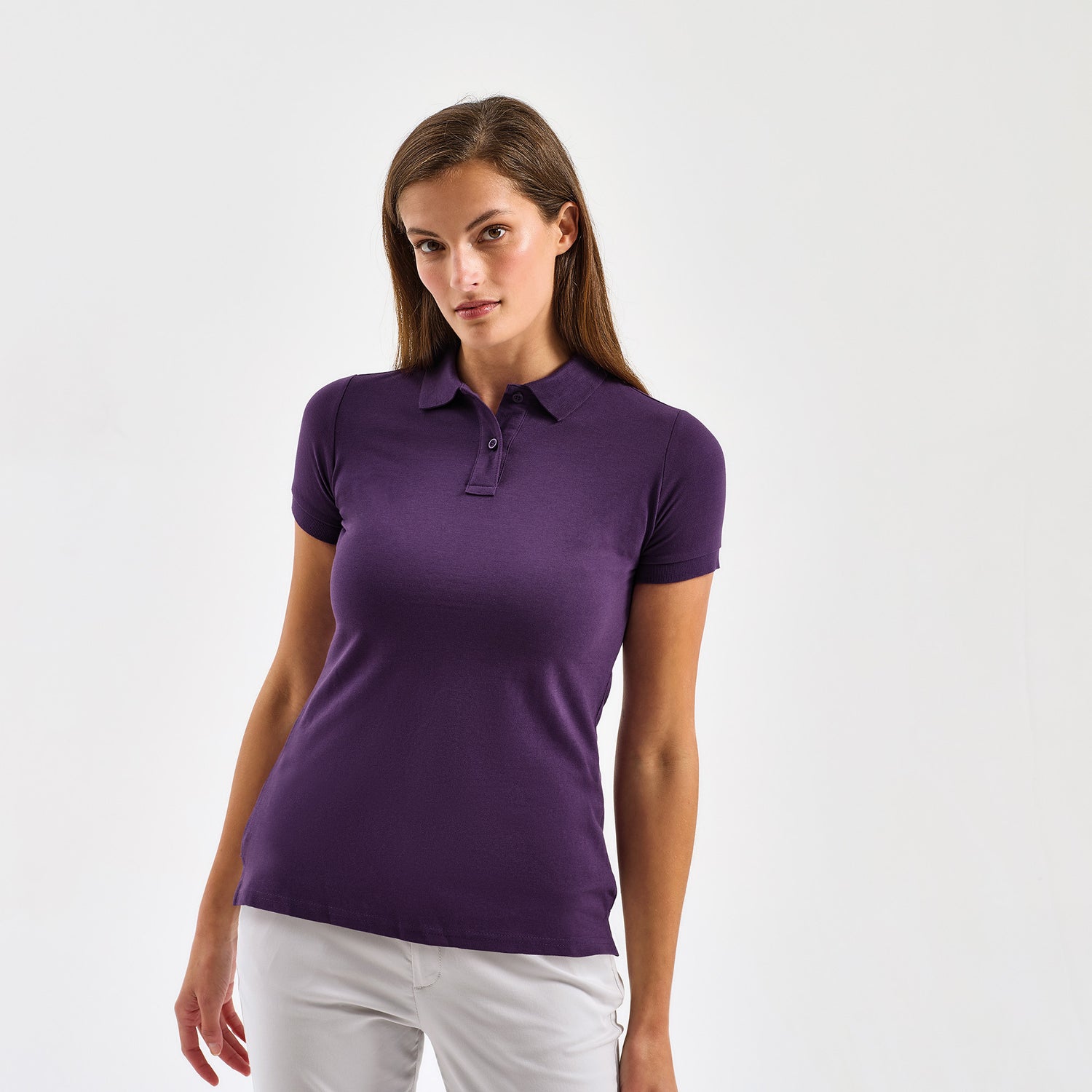 Womens Polycotton Blend Polo | NAVY