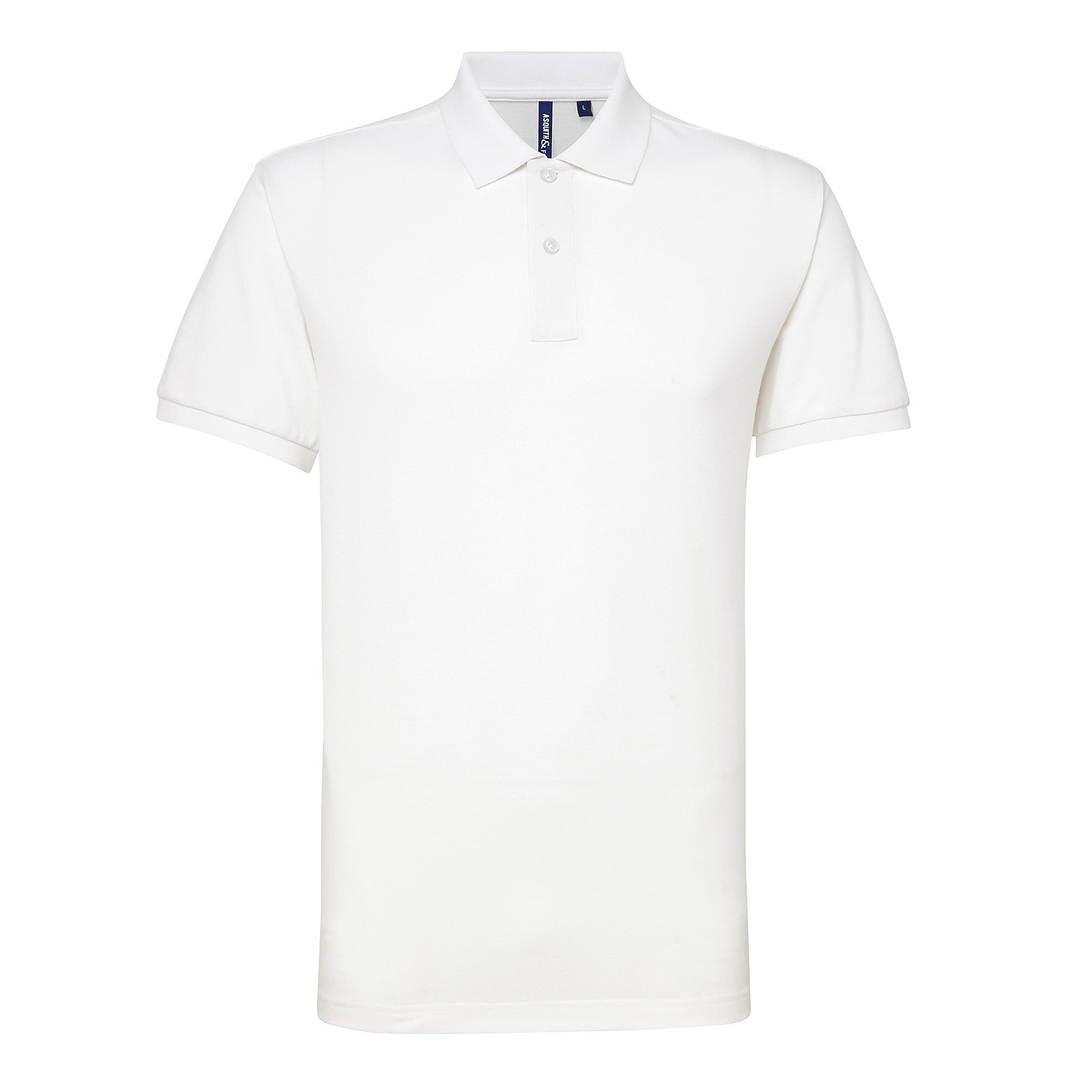 Mens Polycotton Blend Polo | WHITE