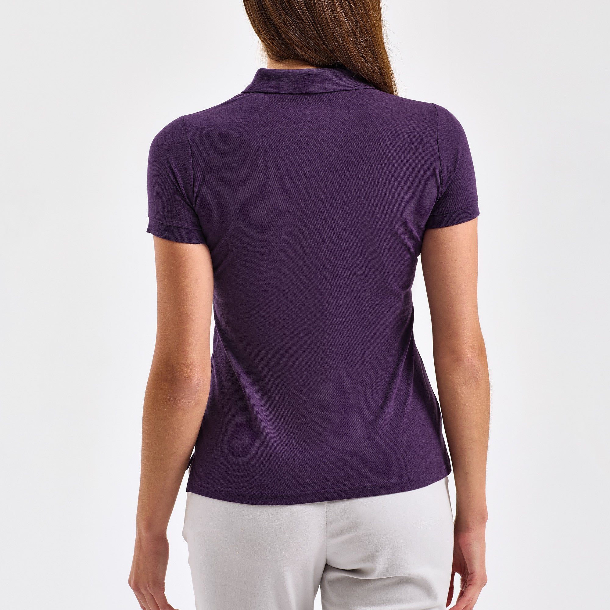 Womens Polycotton Blend Polo | BLACK