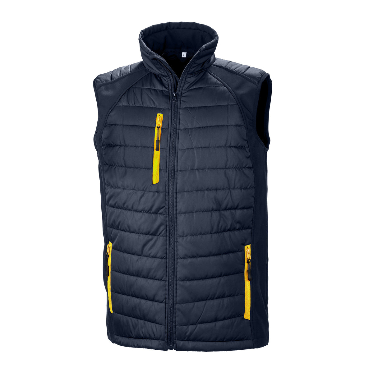 Compass Padded Gilet | NAVY/YELLOW