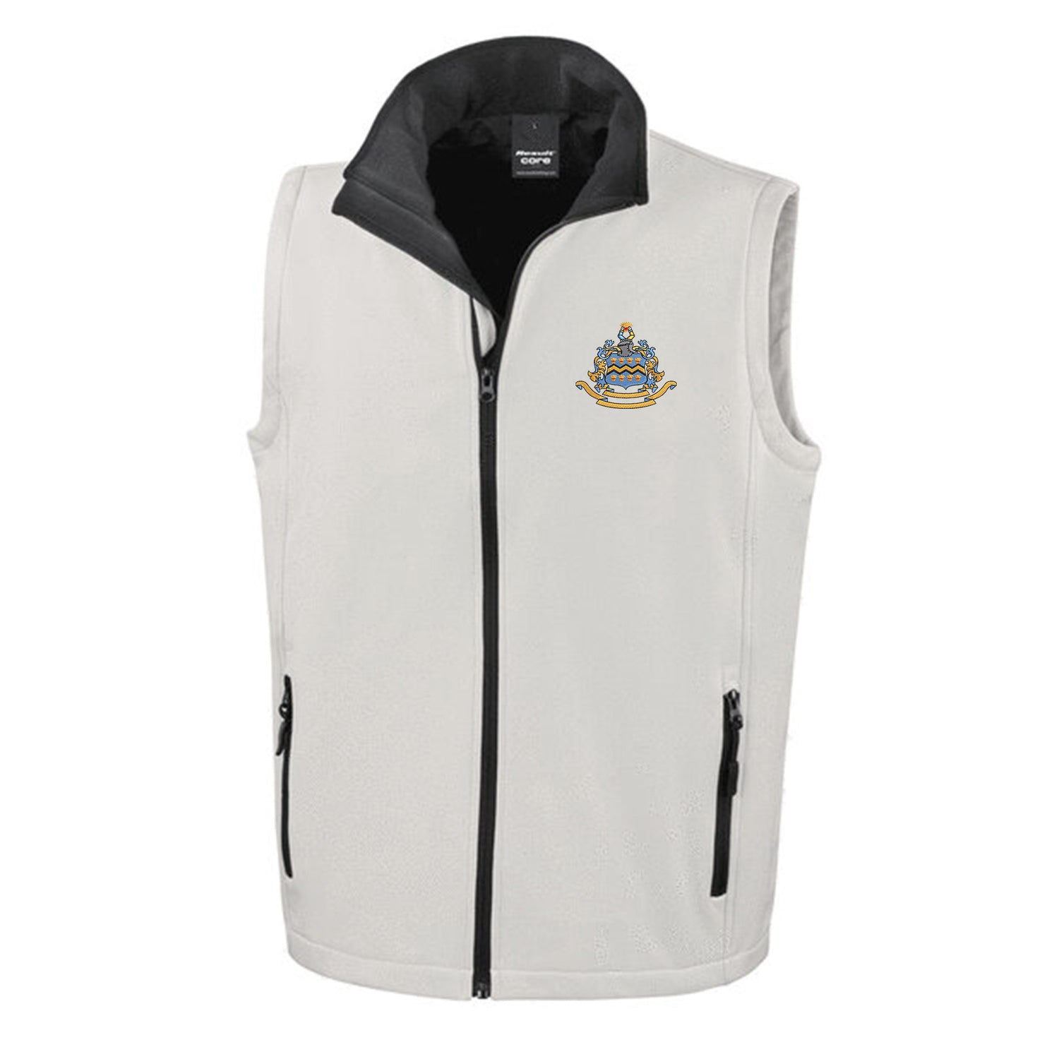 Pocklington Gilet - Crest Only | WHITE/BLACK