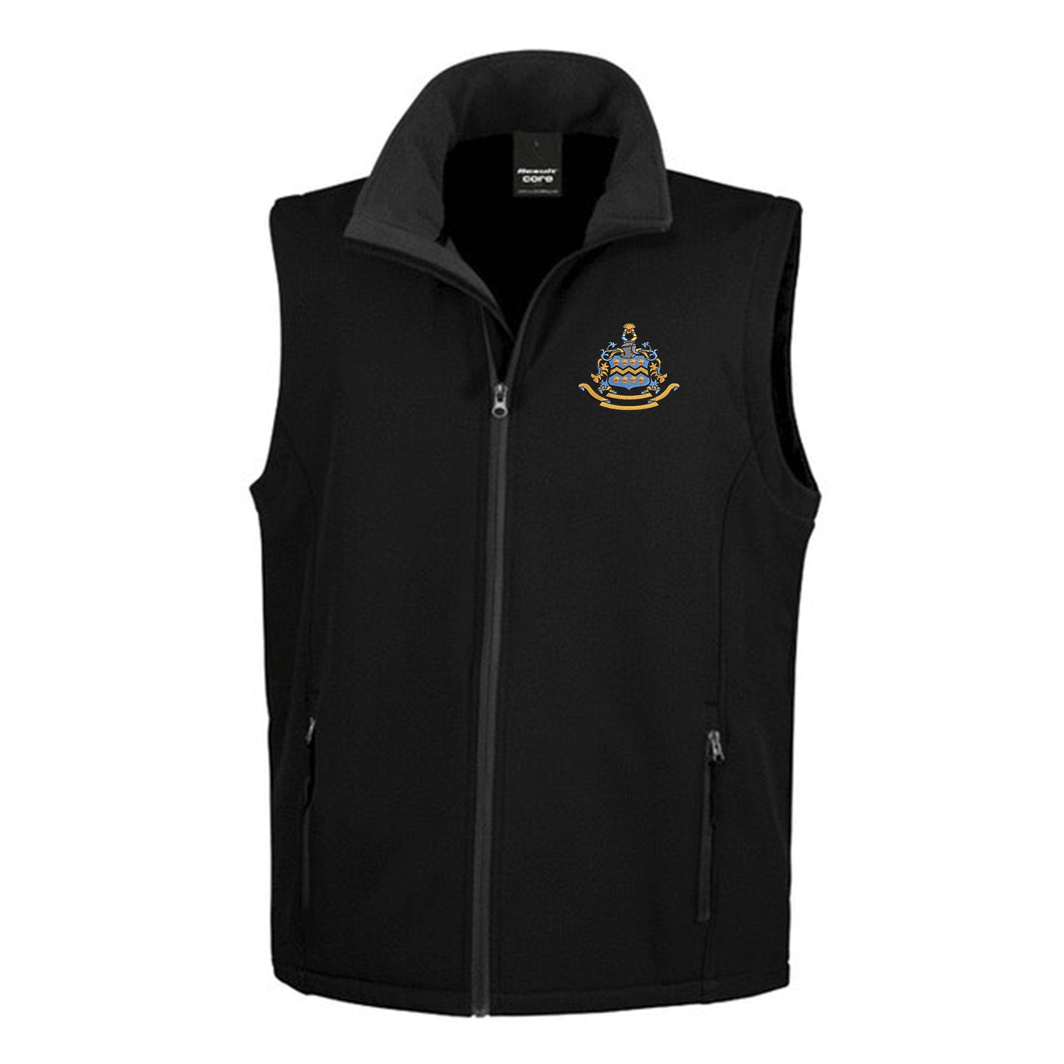 Pocklington Gilet - Crest Only | BLACK/BLACK