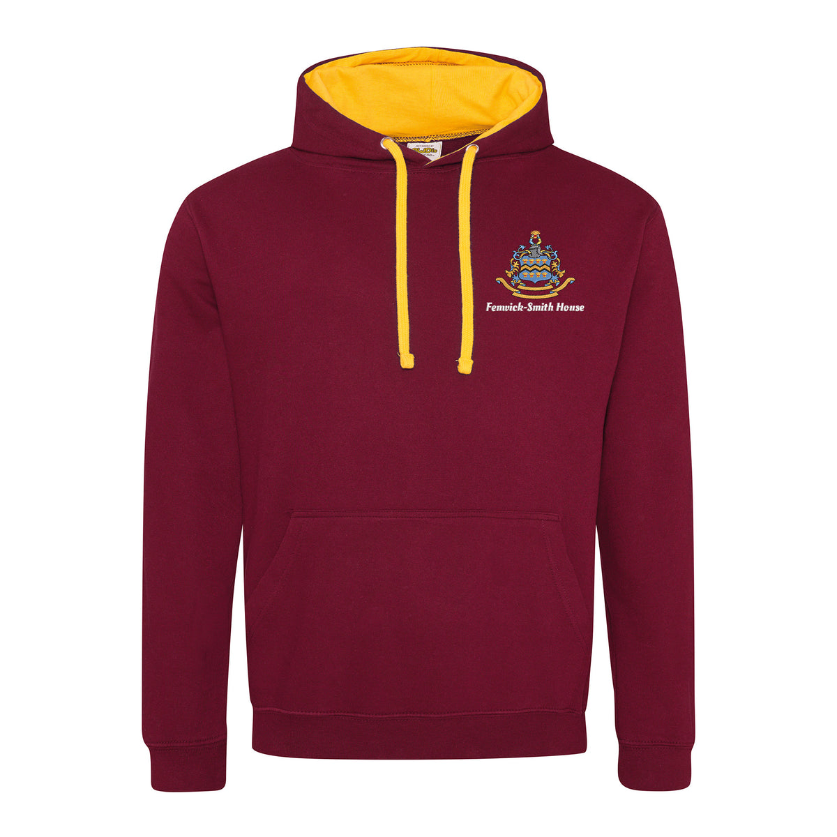 Pocklington Varsity Hoodie - Fenwick-Smith | BURGUNDY/GOLD