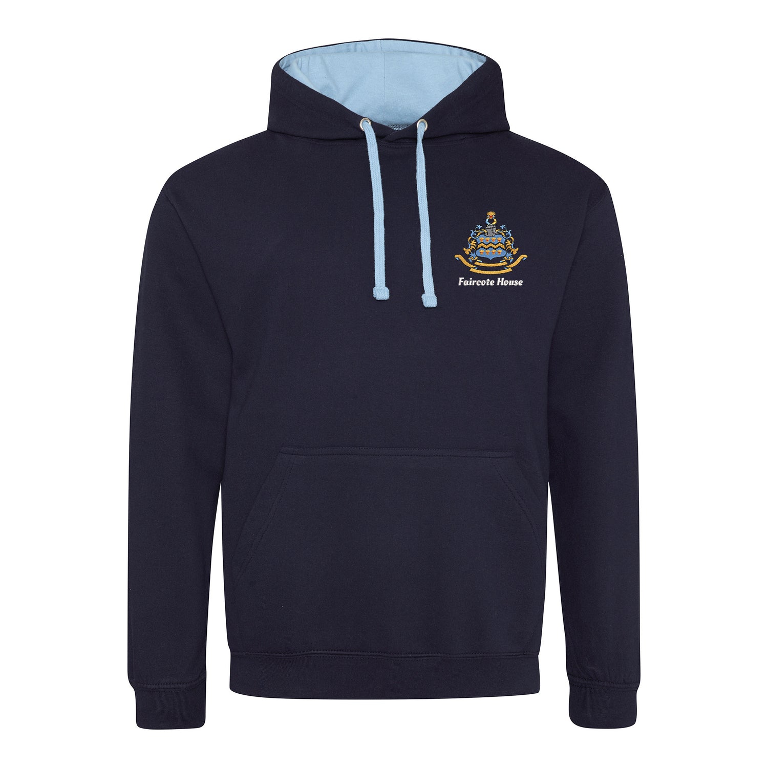 Pocklington Varsity Hoodie - Faircote | NEW FRENCH NAVY/SKY BLUE
