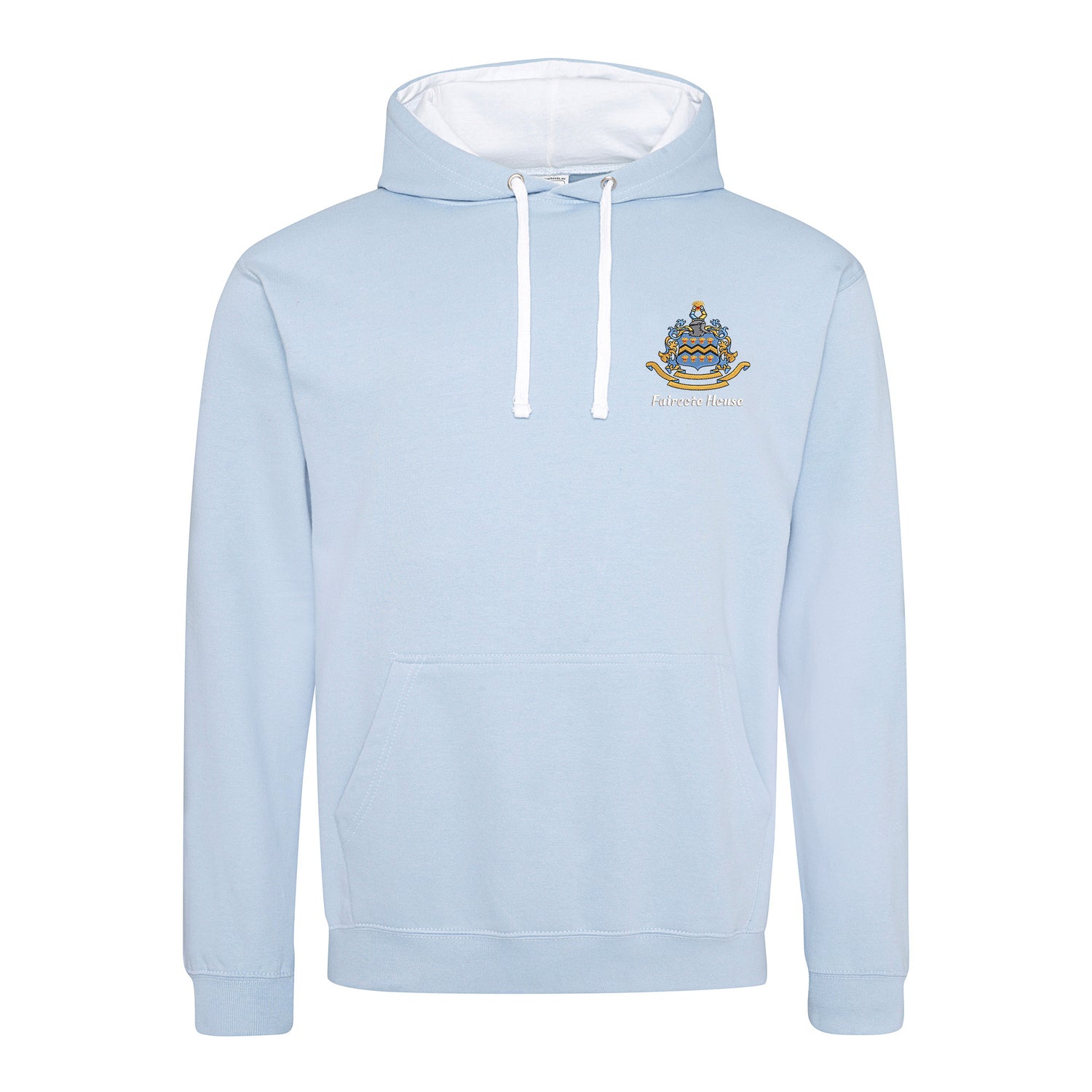 Pocklington Varsity Hoodie - Faircote | SKY BLUE/ARCTIC WHITE