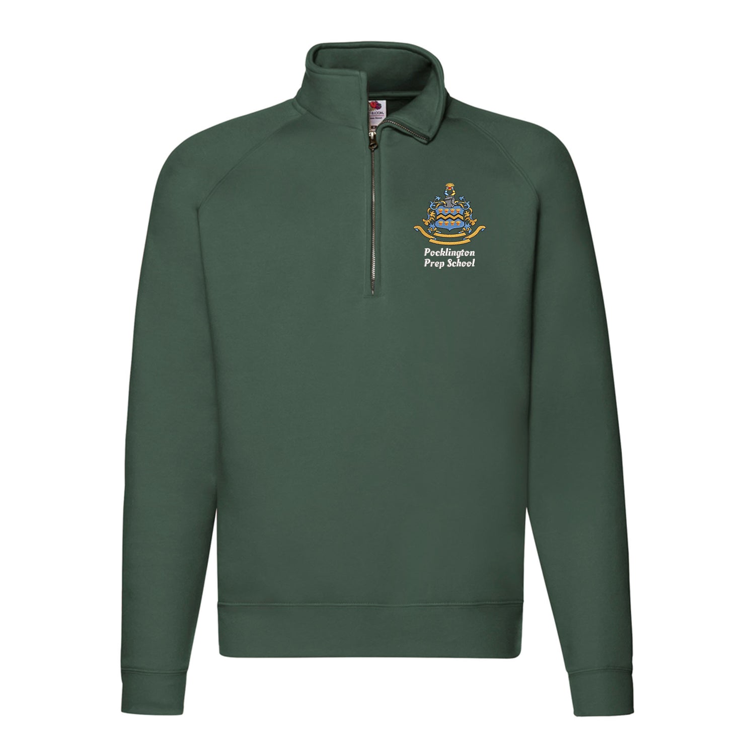 Pocklington Quarter Zip - Prep School | BOTTLE GREEN