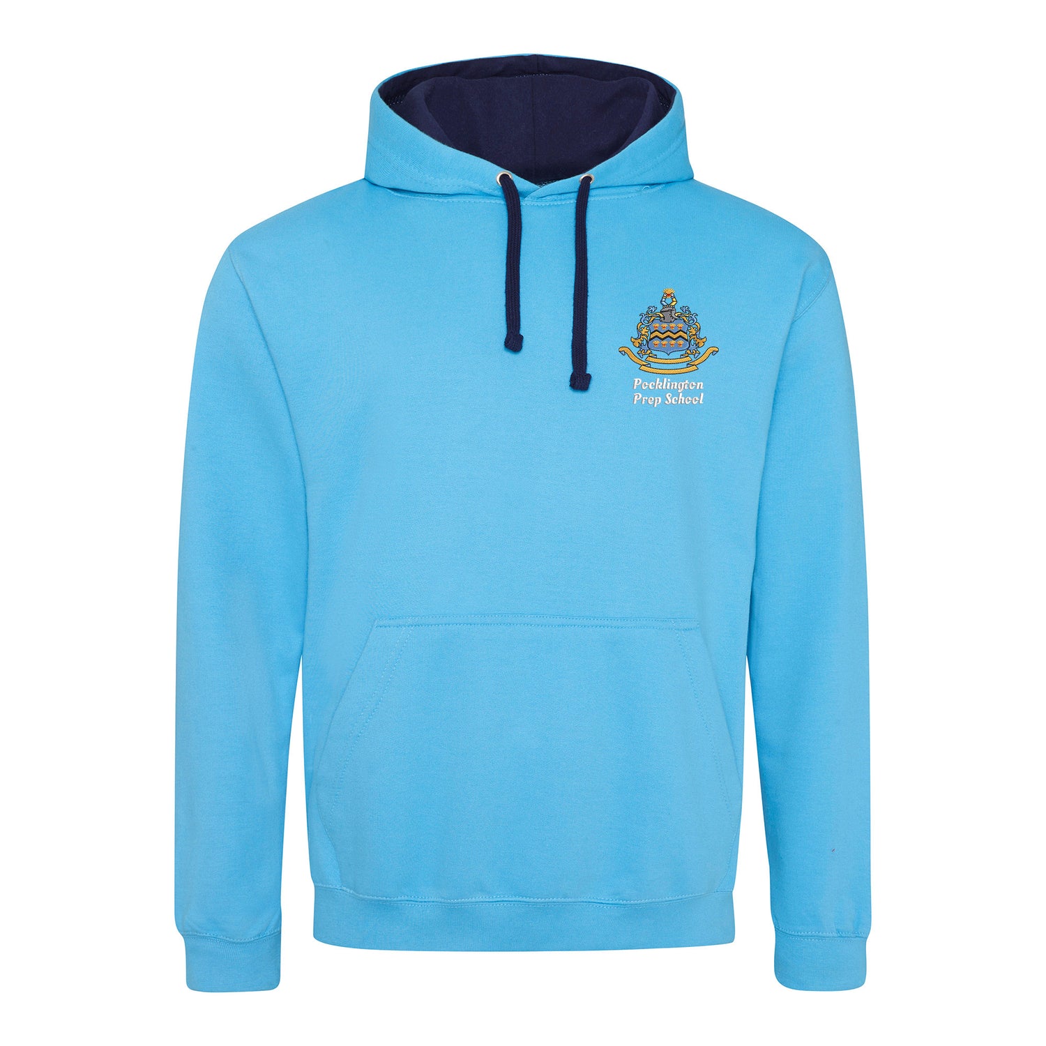Pocklington Varsity Hoodie - Prep School | HAWAIIAN BLUE/OXFORD NAVY