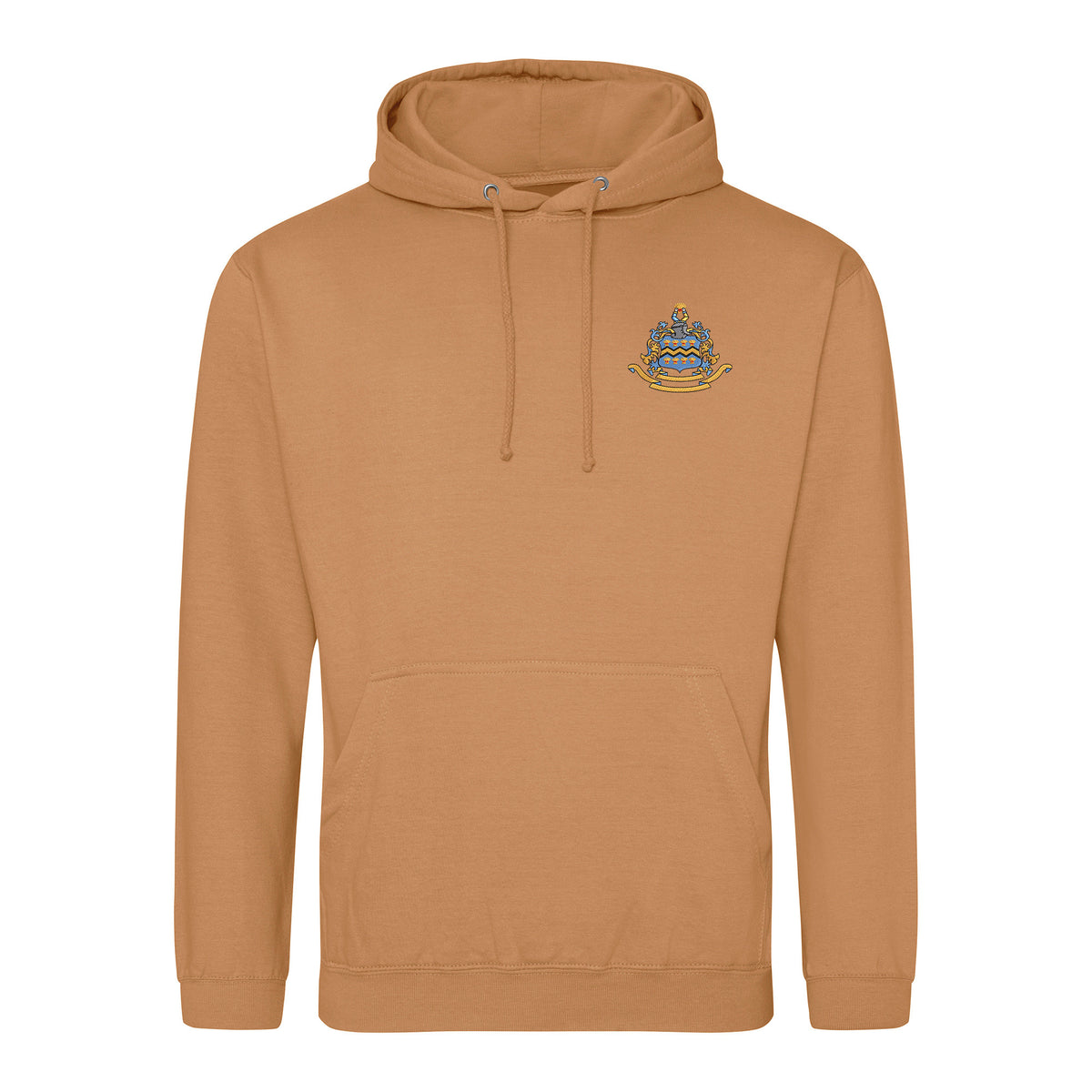 Pocklington Hoodie - Crest Only | CARAMEL LATTE