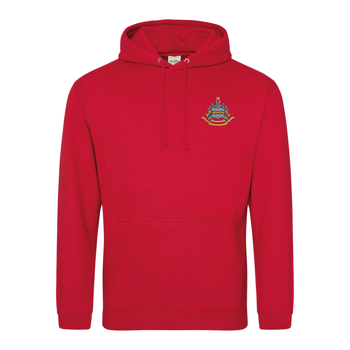 Pocklington Hoodie - Crest Only | FIRE RED