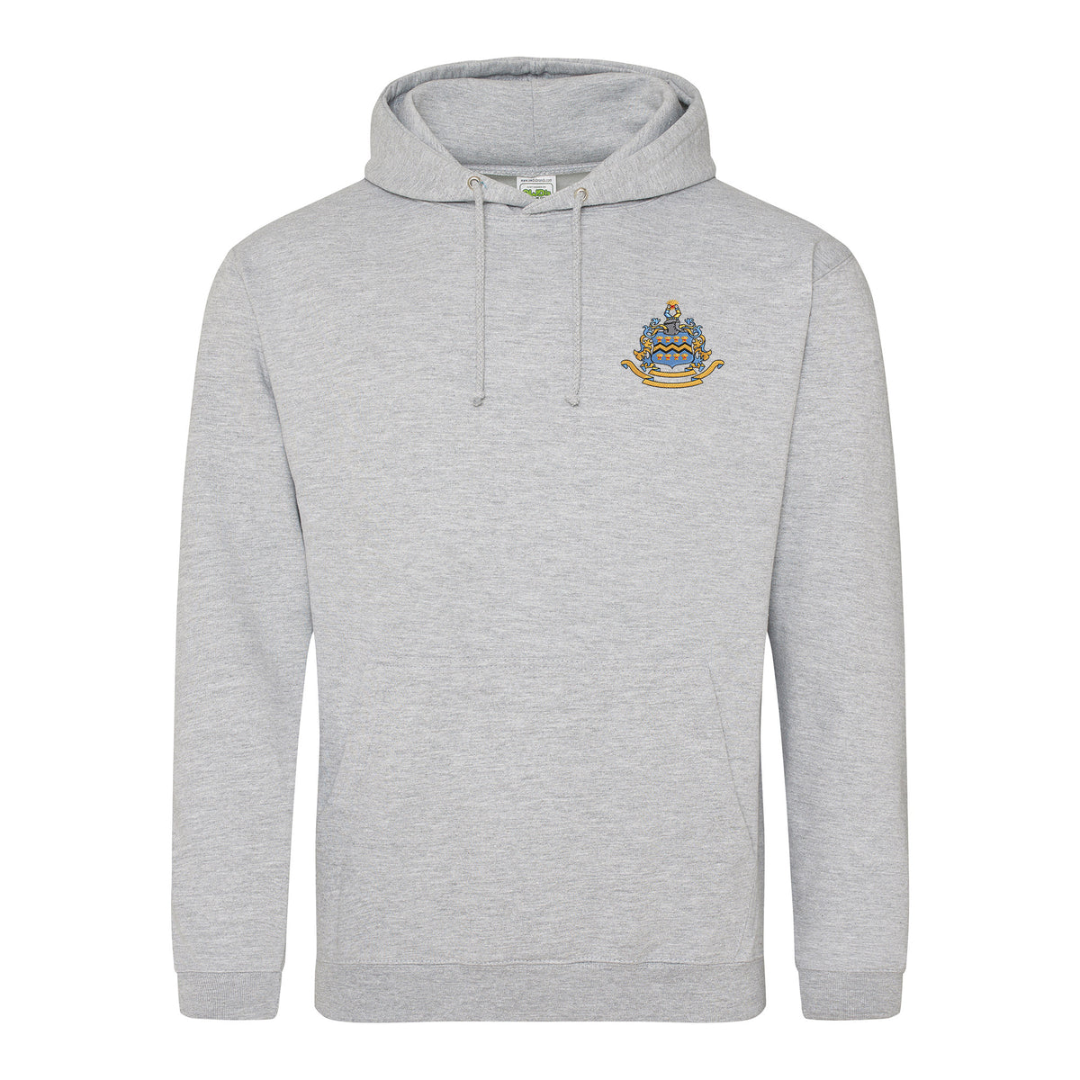 Pocklington Hoodie - Crest Only | HEATHER GREY
