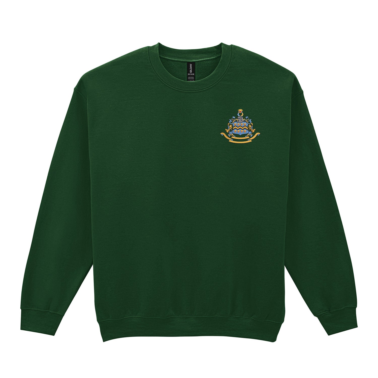 Pocklington Sweatshirt - Crest Only | FOREST GREEN