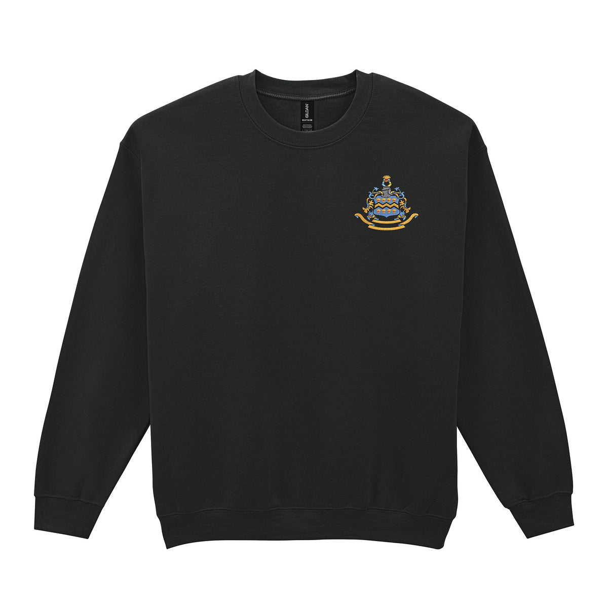Pocklington Sweatshirt - Crest Only | BLACK