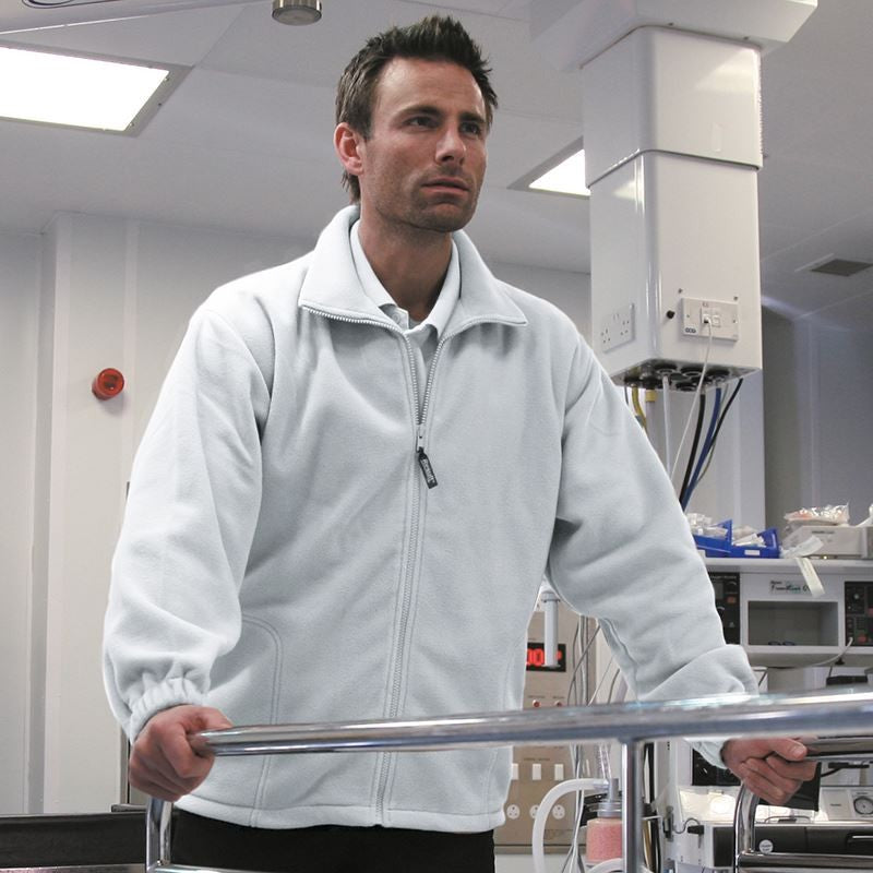 Full Zip Active Fleece Jacket | WHITE