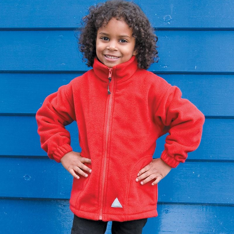 Junior Full Zip Active Fleece Jacket | BURGUNDY