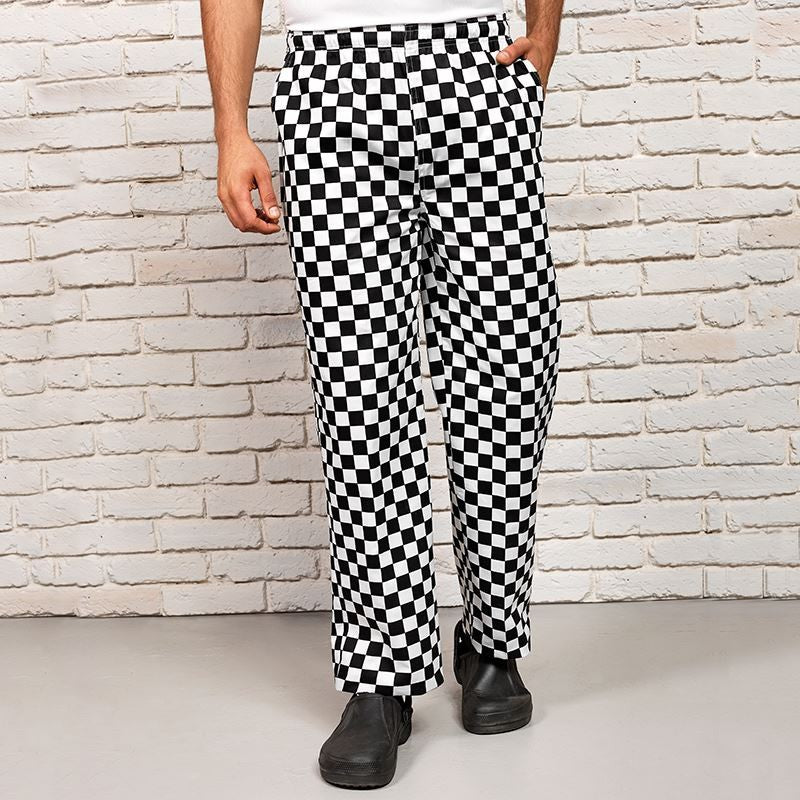 Essential Chef's Trouser | WHITE/BLACK BIG CHECK
