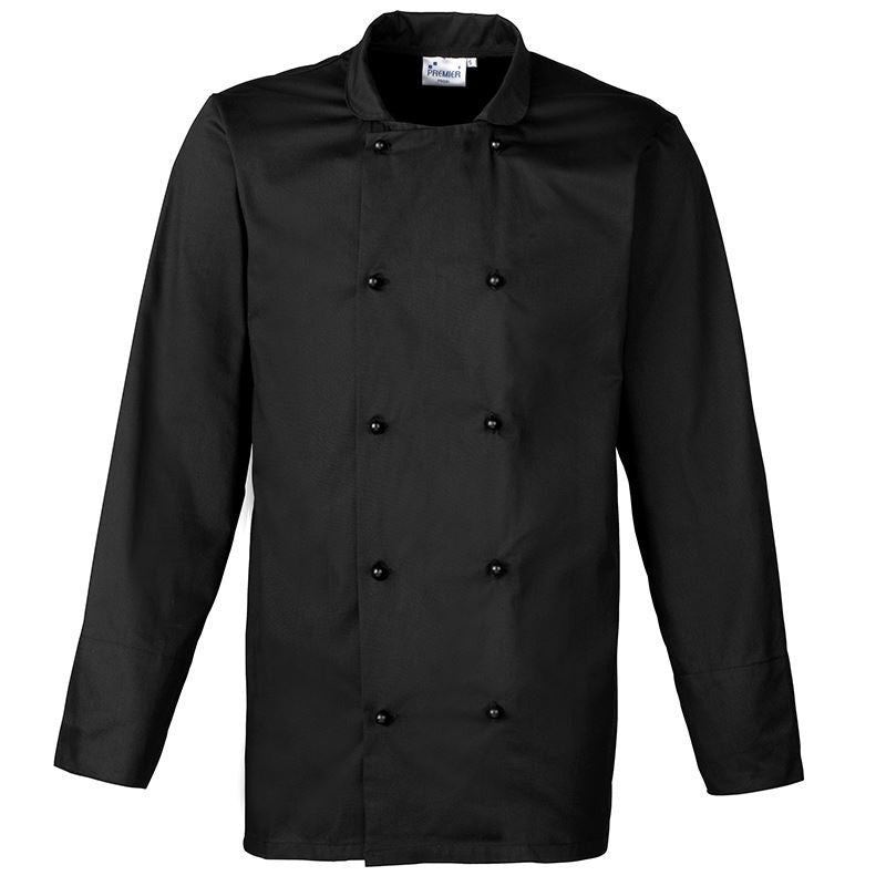 Cuisine Long Sleeve Chef's Jacket | BLACK