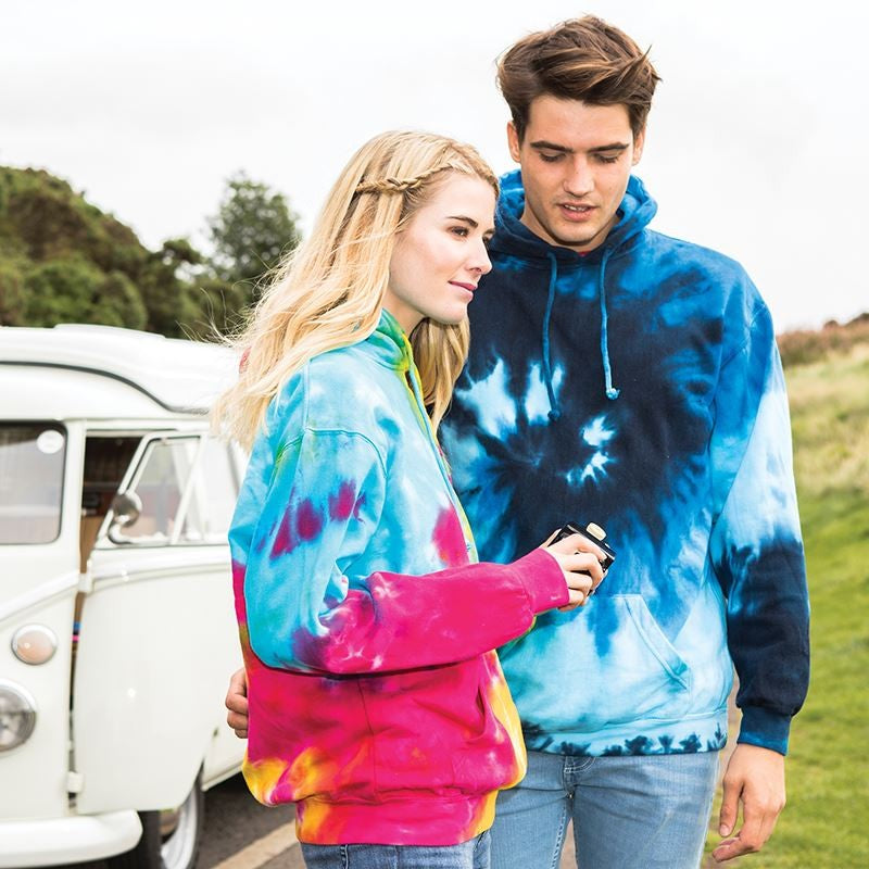 Rainbow Tie Dye Hoodie | COTTON CANDY
