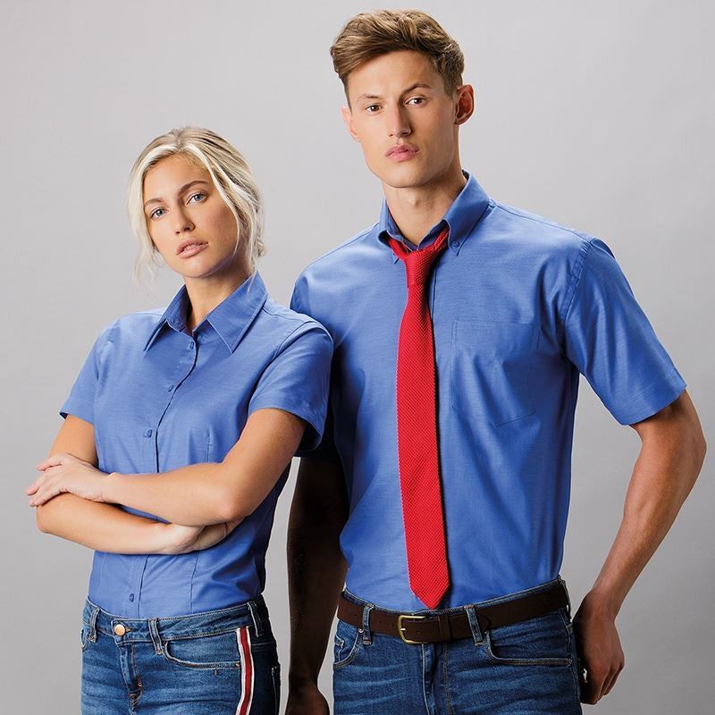 Workwear Short Sleeve Oxford Shirt | ITALIAN BLUE