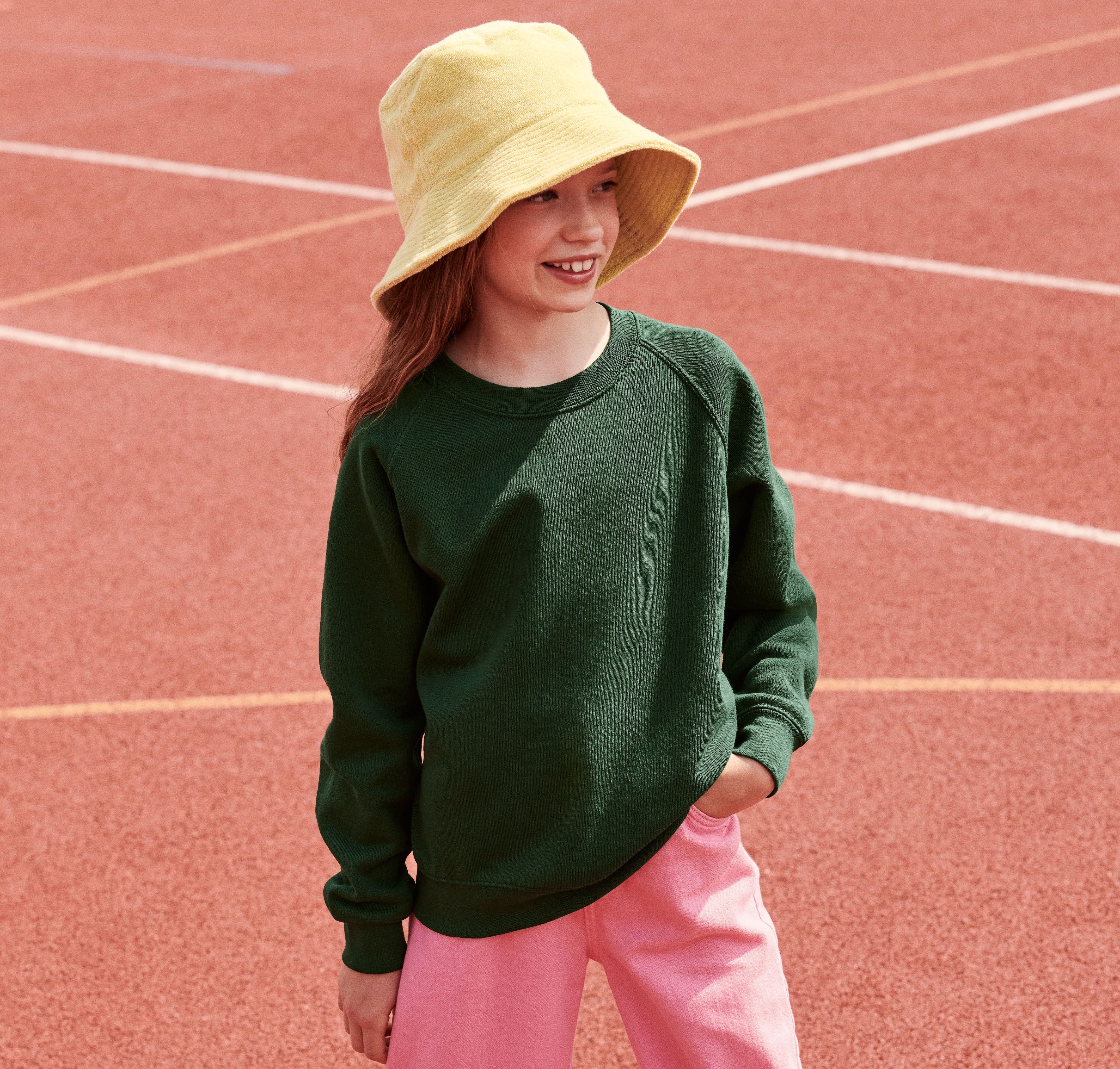 Kids Raglan Sweatshirt | RED