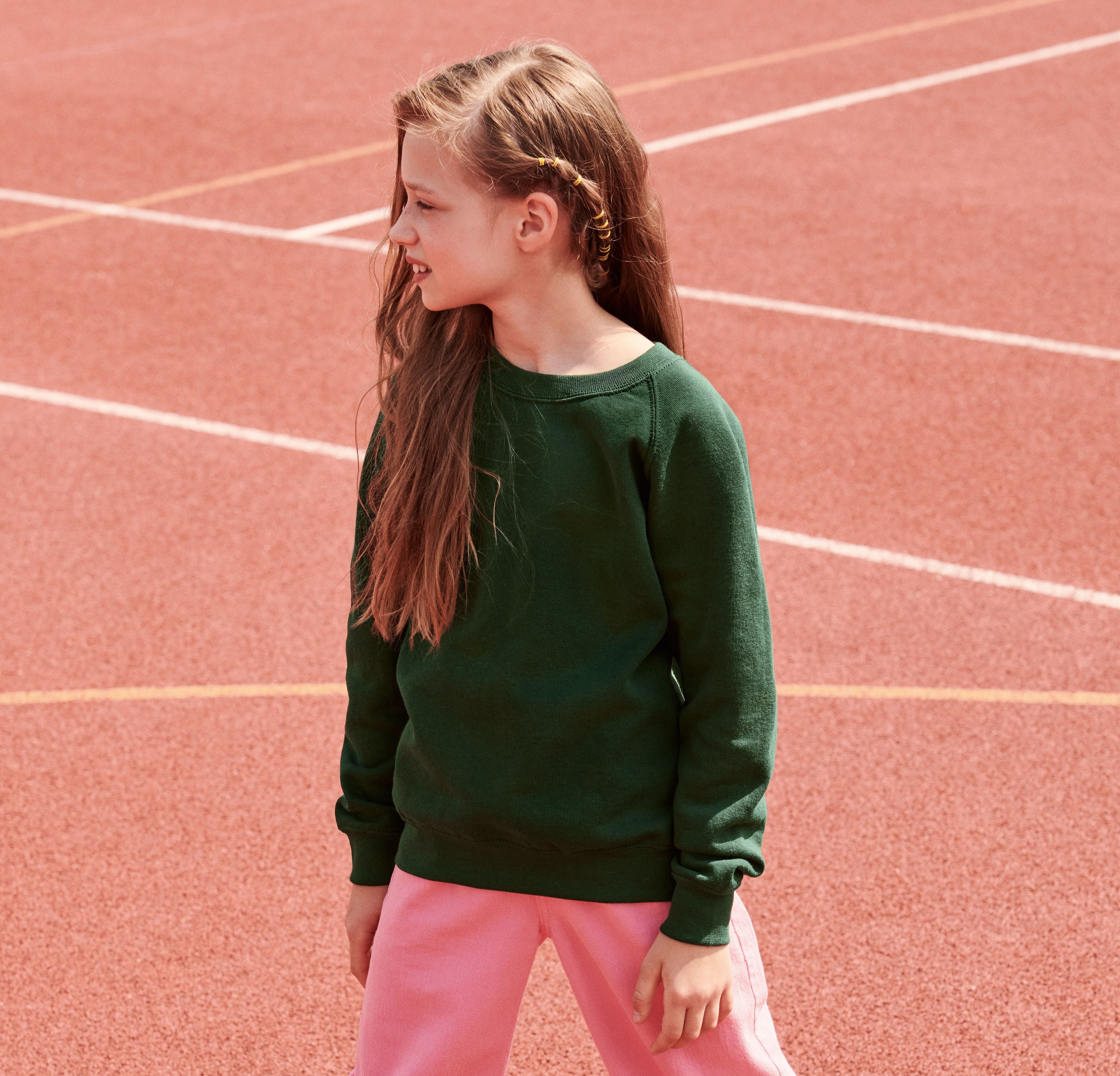 Kids Raglan Sweatshirt | HEATHER GREY