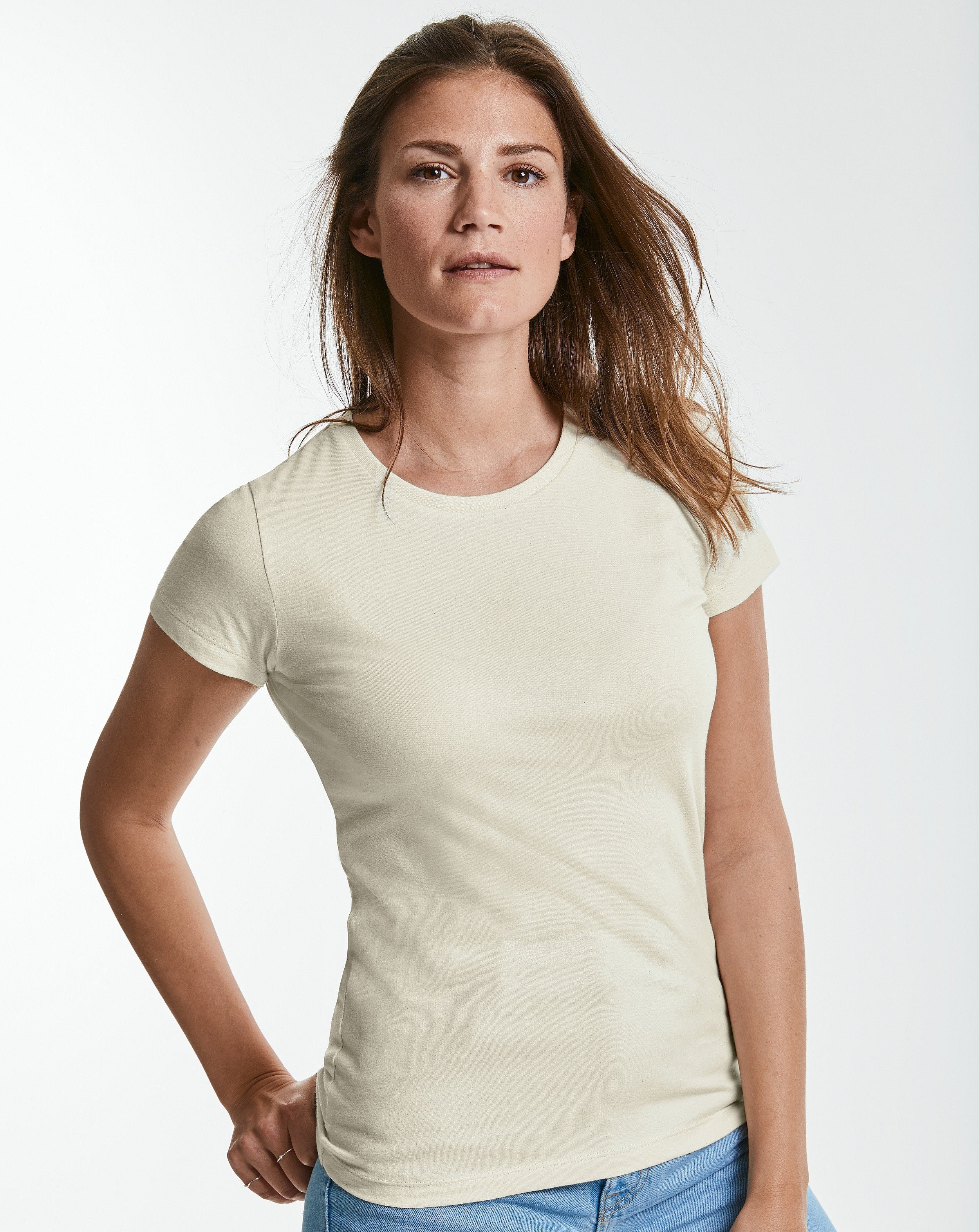 Ladies Authentic Pure Organic Tee | AQUA