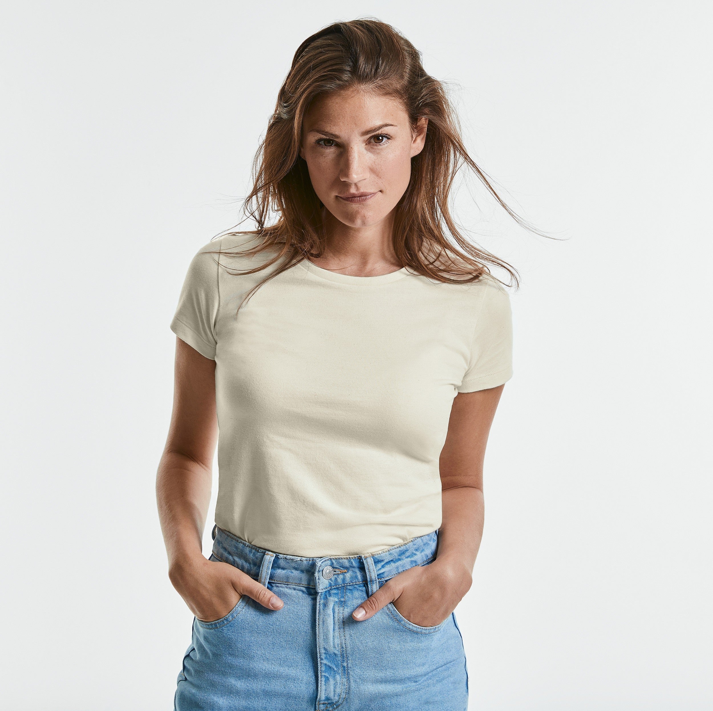 Ladies Authentic Pure Organic Tee | AQUA