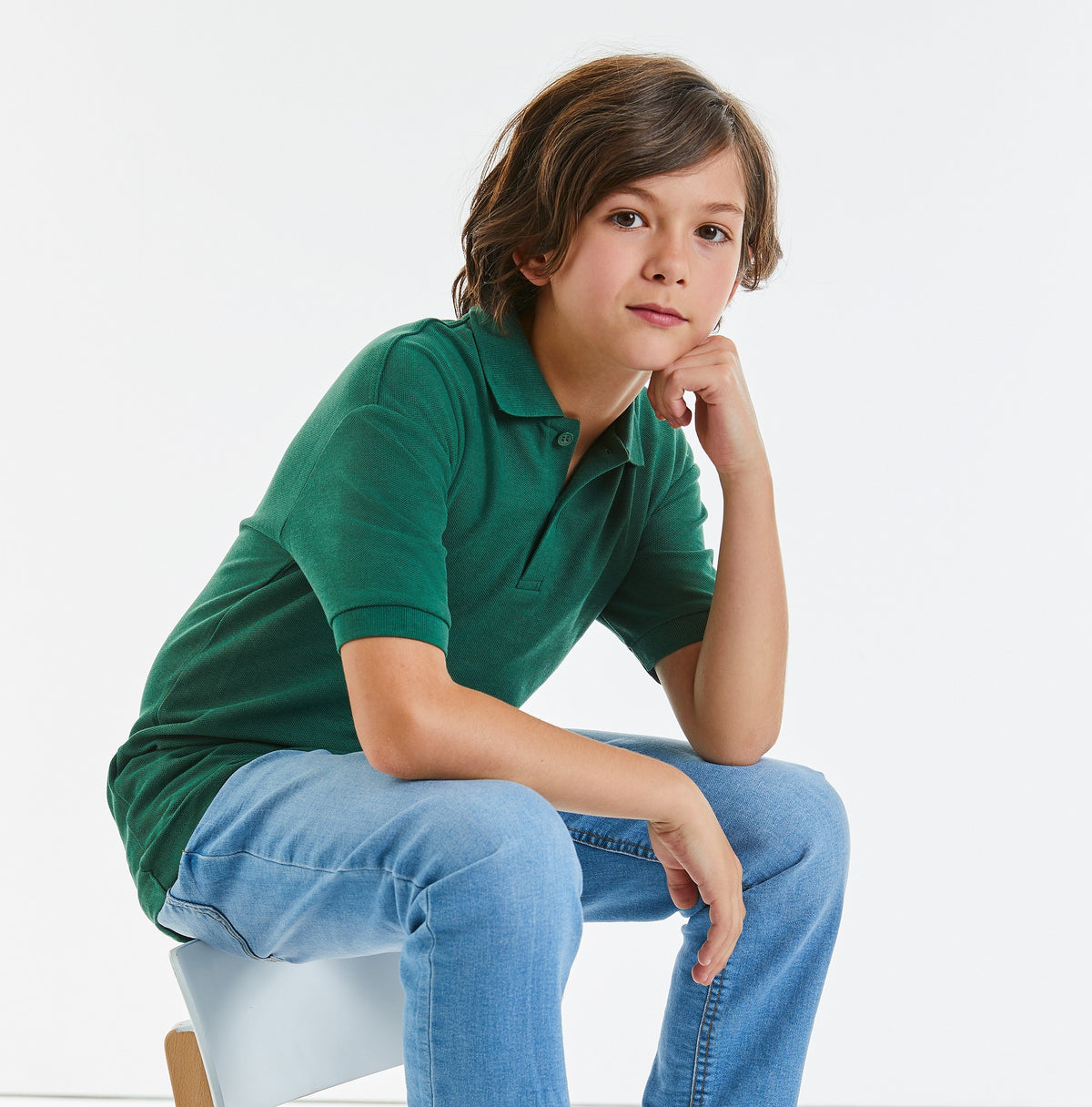 Children's Classic Polycotton Polo | BURGUNDY
