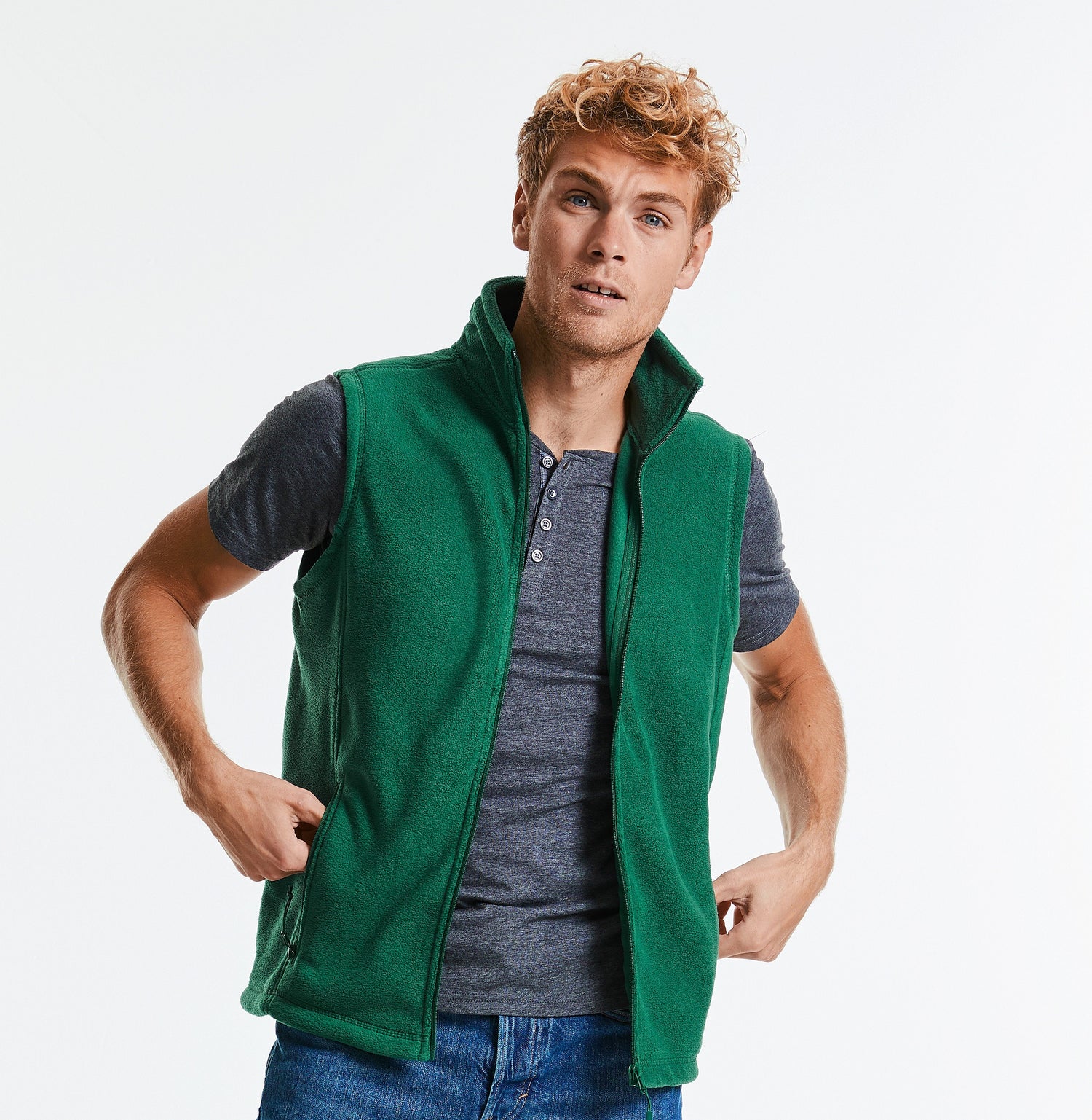 Outdoor Fleece Gilet | BURGUNDY
