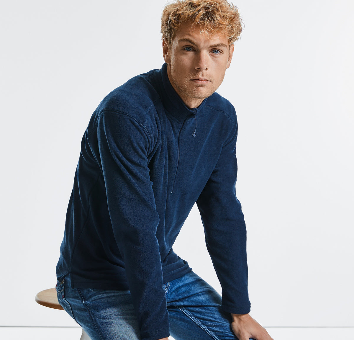 Mens 1/4 Zip Microfleece | BLACK