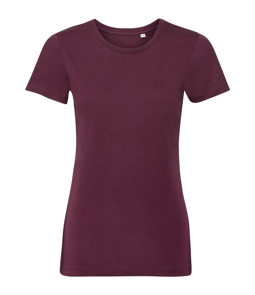 Ladies Authentic Pure Organic Tee | BURGUNDY